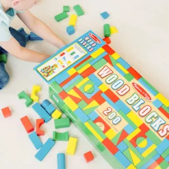 200 Piece Wood Blocks Set>Melissa & Doug Discount