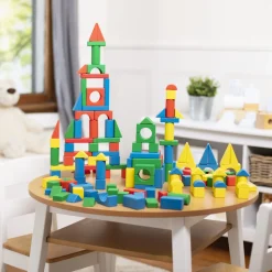 200 Piece Wood Blocks Set><noscript><img width=