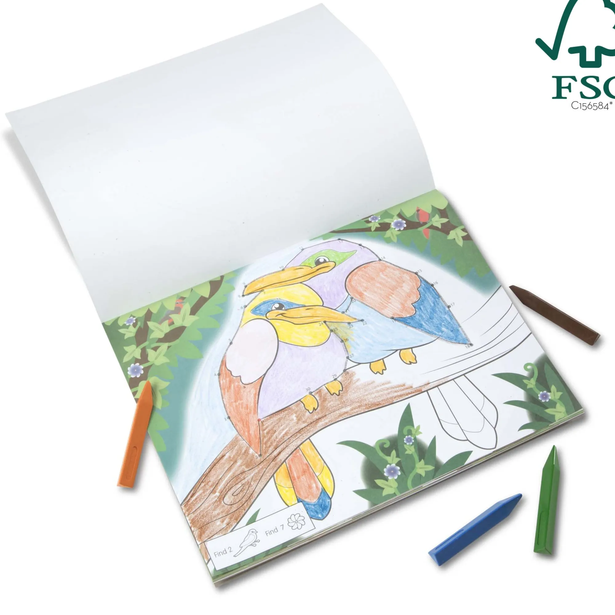 ABC 123 Dot-to-Dot Coloring Pad – Wild Animals>Melissa & Doug