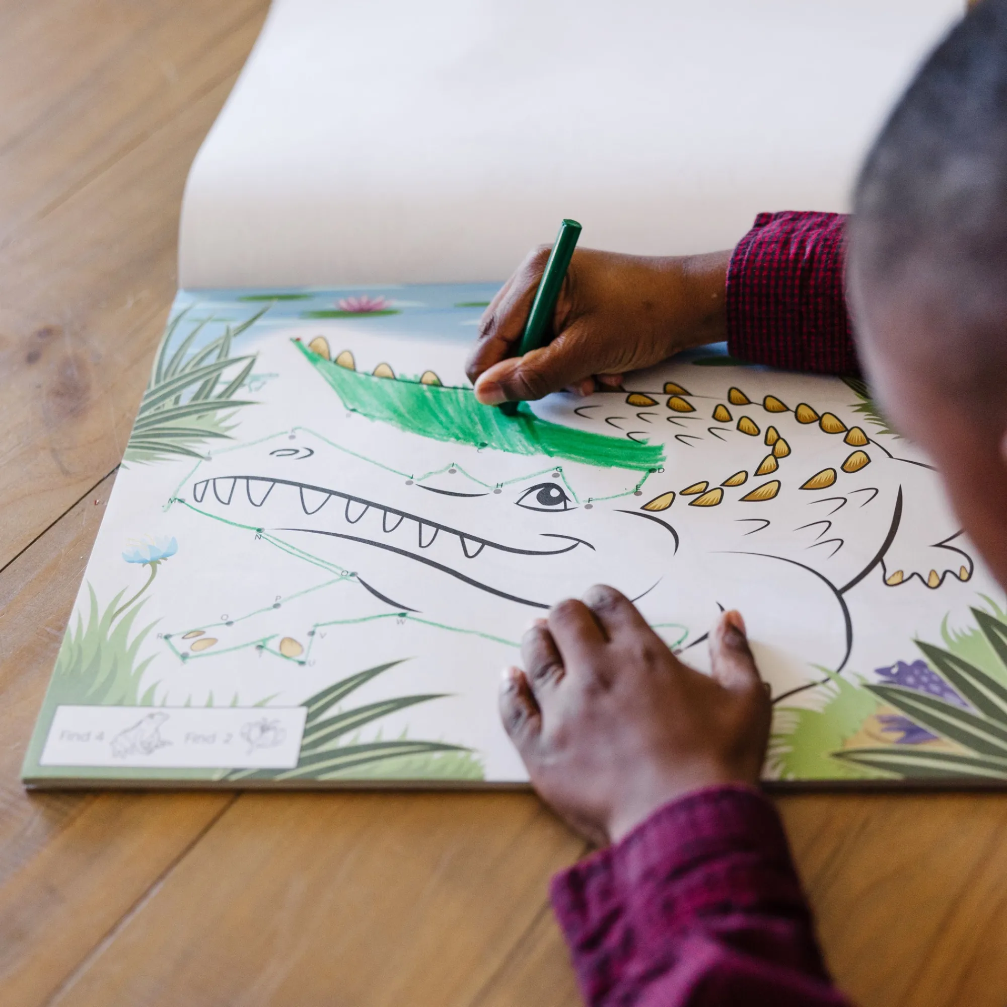 ABC 123 Dot-to-Dot Coloring Pad – Wild Animals>Melissa & Doug