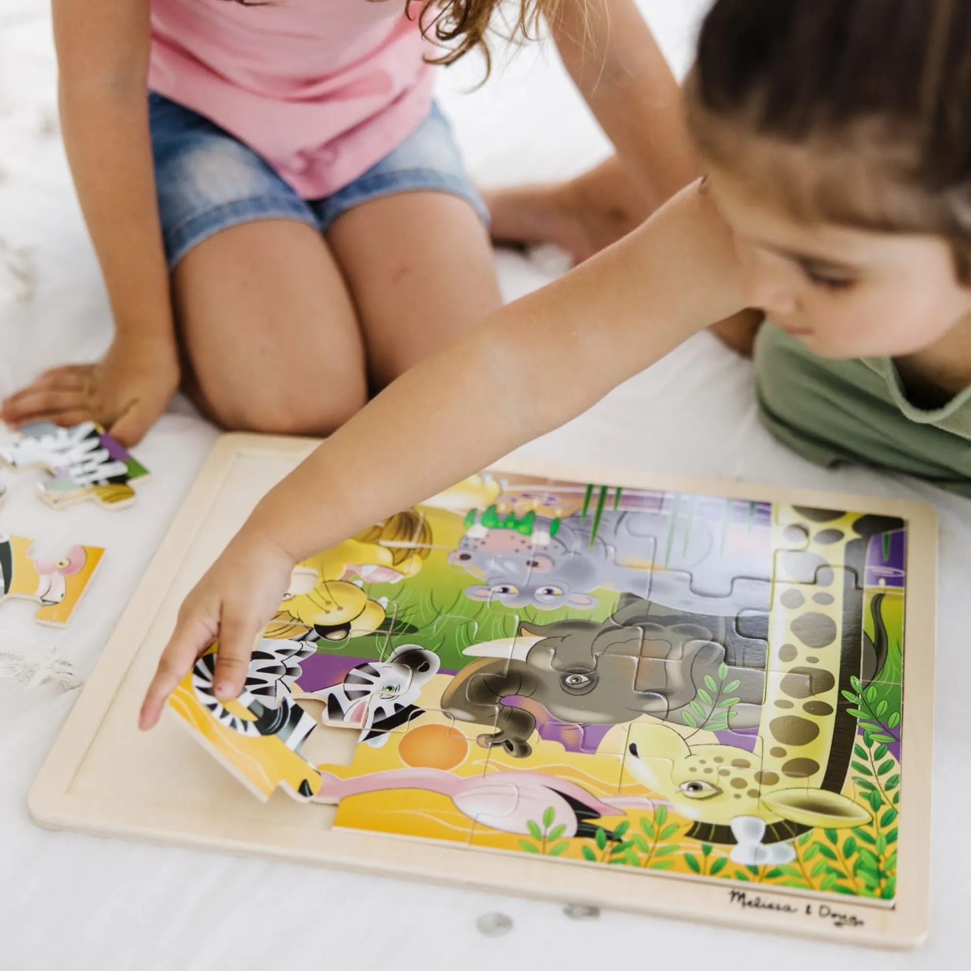 African Plains Wooden Jigsaw Puzzle - 24 Pieces>Melissa & Doug Hot