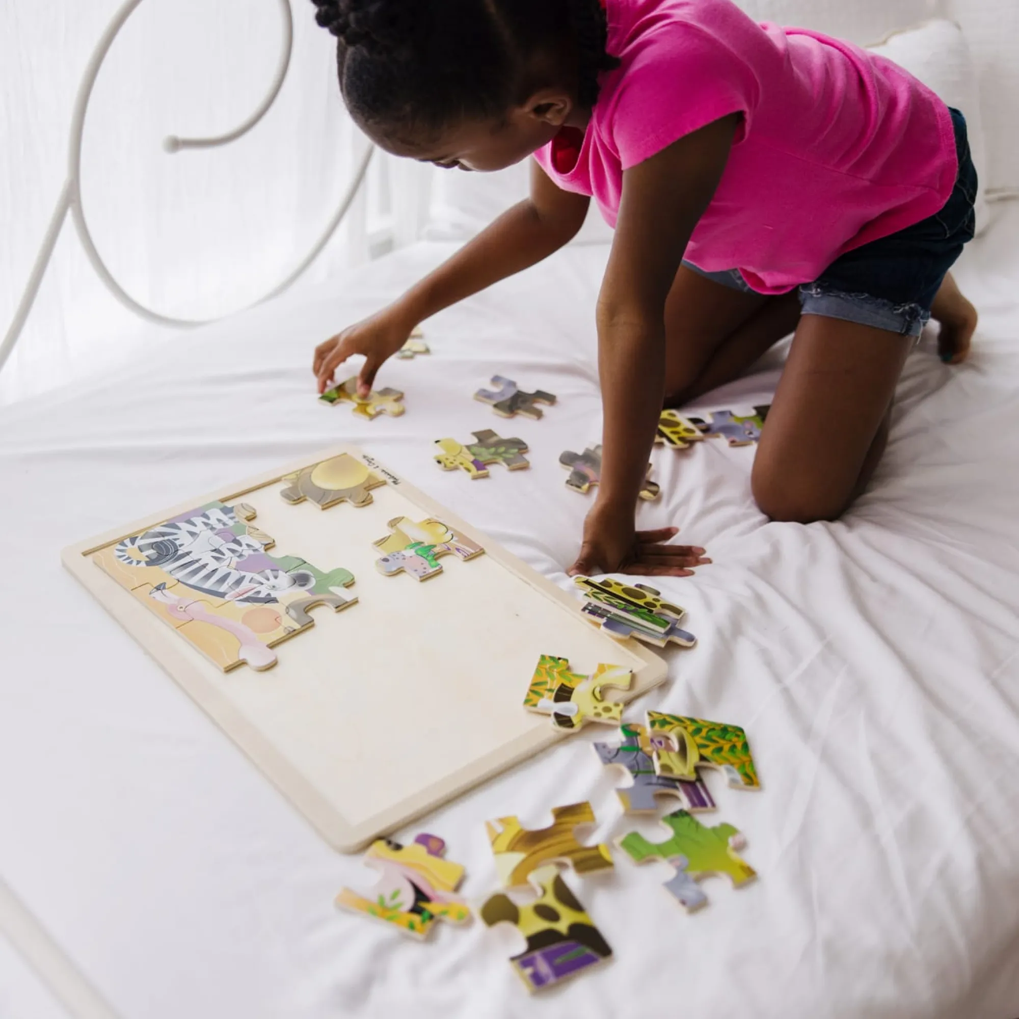 African Plains Wooden Jigsaw Puzzle - 24 Pieces>Melissa & Doug Hot