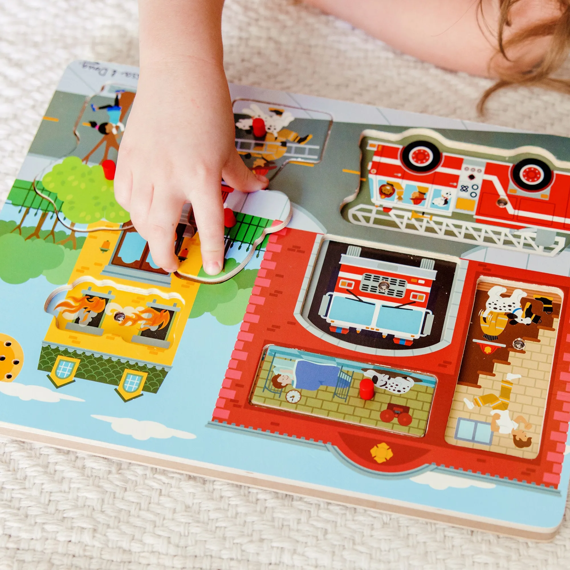 Around the Fire Station Sound Puzzle - 8 Pieces>Melissa & Doug Online