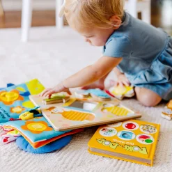 Baby Gift Set Collection: My First Activity Book, Poke-a-Dot First Words, Peek-a-Boo Touch & Feel Puzzle><noscript><img width=