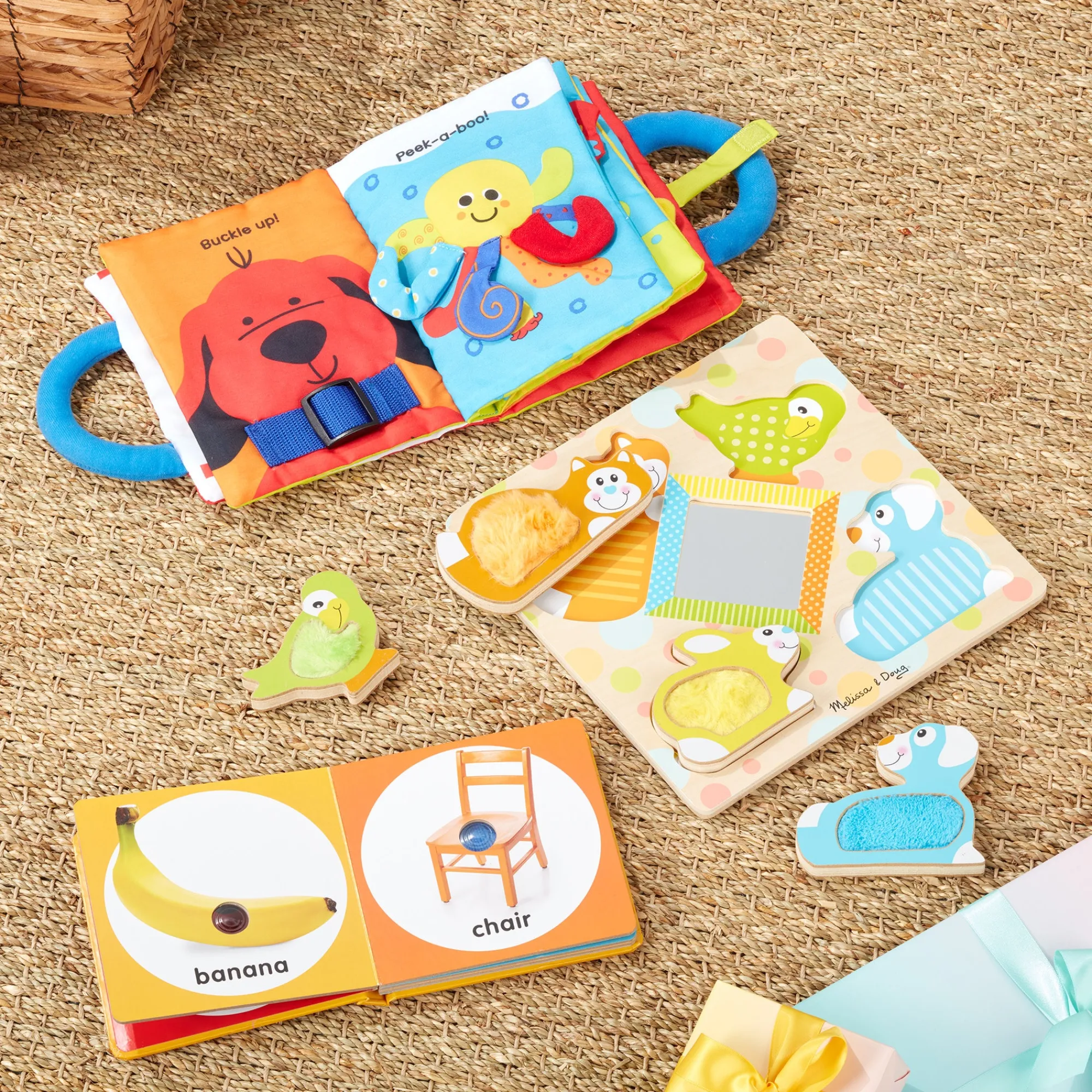 Baby Gift Set Collection: My First Activity Book, Poke-a-Dot First Words, Peek-a-Boo Touch & Feel Puzzle>Melissa & Doug Online