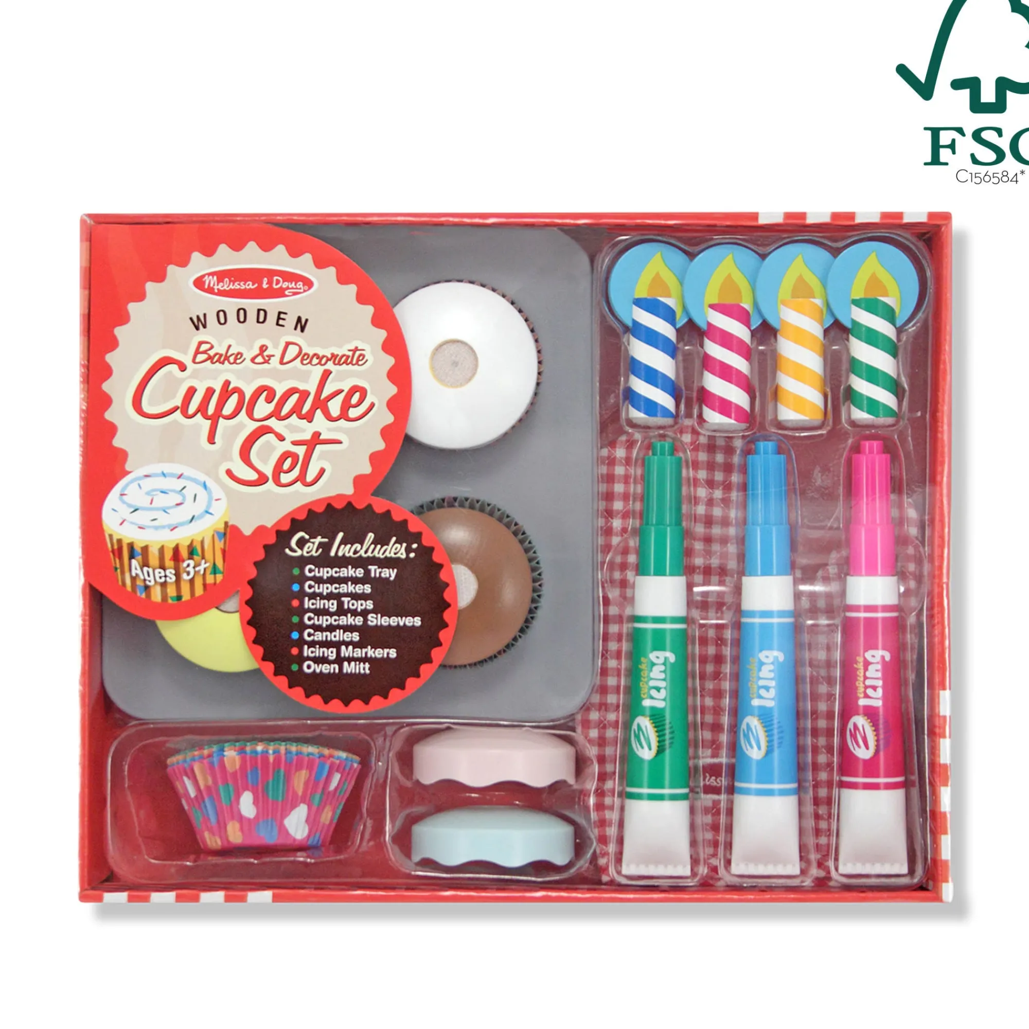Bake & Decorate Wooden Cupcake Play Set>Melissa & Doug Best
