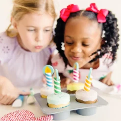 Bake & Decorate Wooden Cupcake Play Set><noscript><img width=