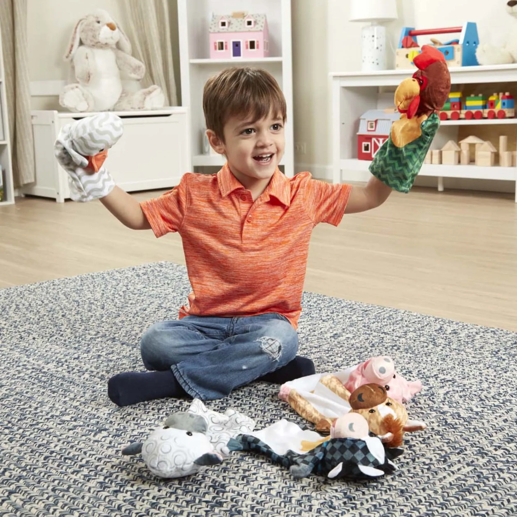Barn Buddies Hand Puppets (6 Pc)>Melissa & Doug Online
