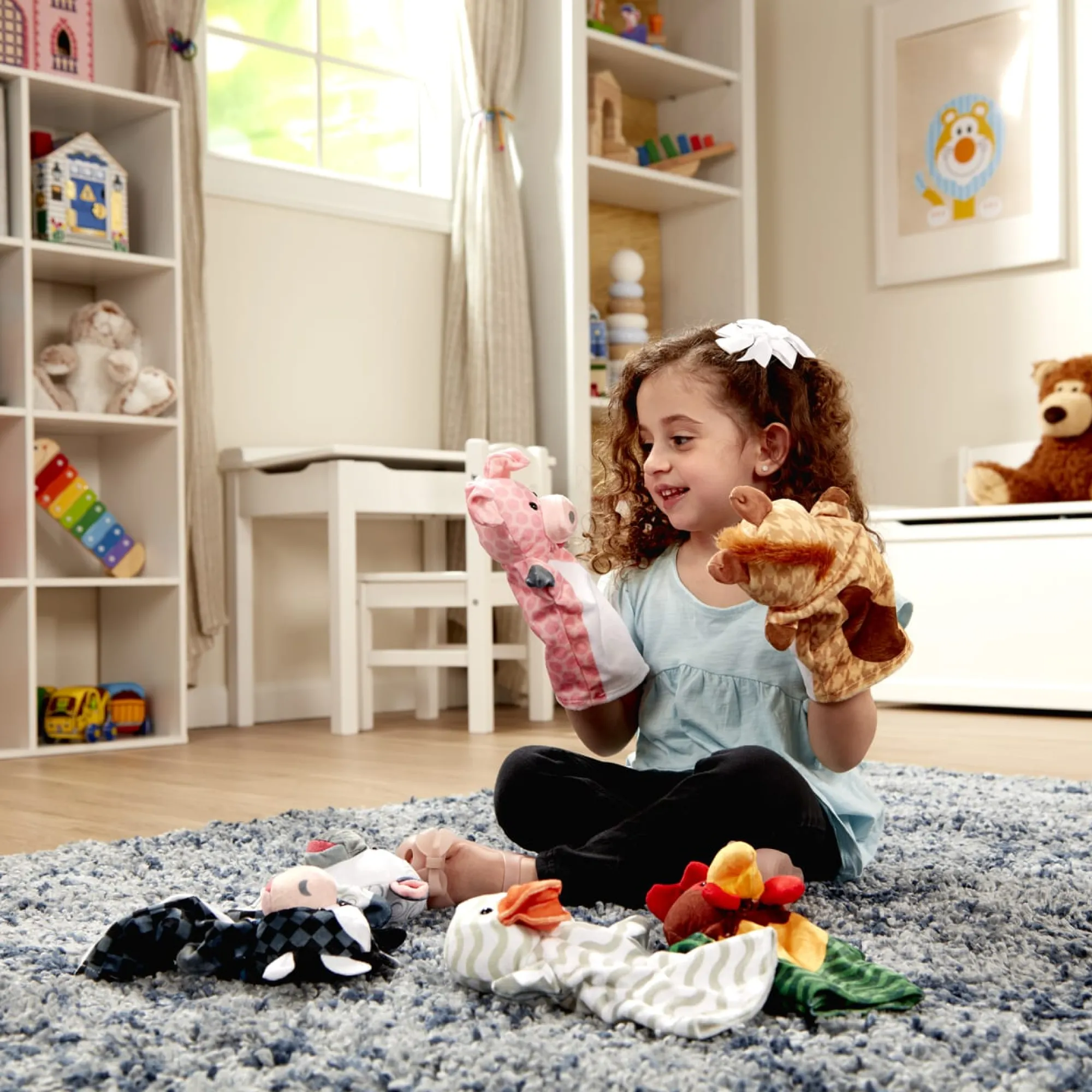 Barn Buddies Hand Puppets (6 Pc)>Melissa & Doug Online