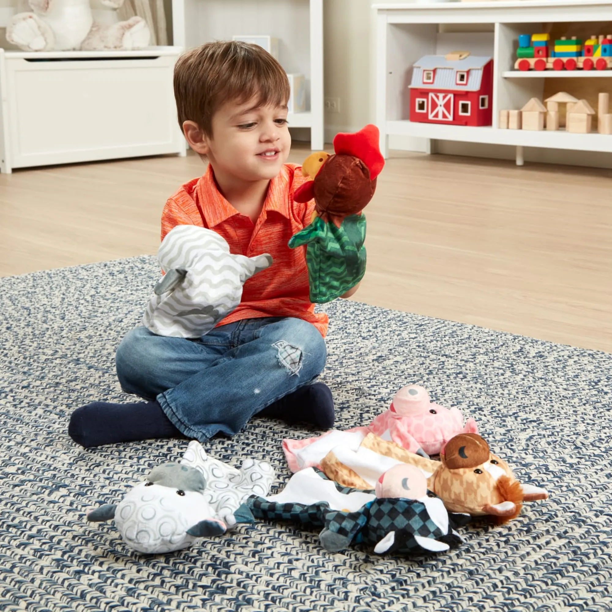 Barn Buddies Hand Puppets (6 Pc)>Melissa & Doug Online