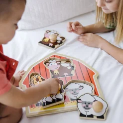 Barnyard Animals Jumbo Knob Puzzle - 3 Pieces><noscript><img width=