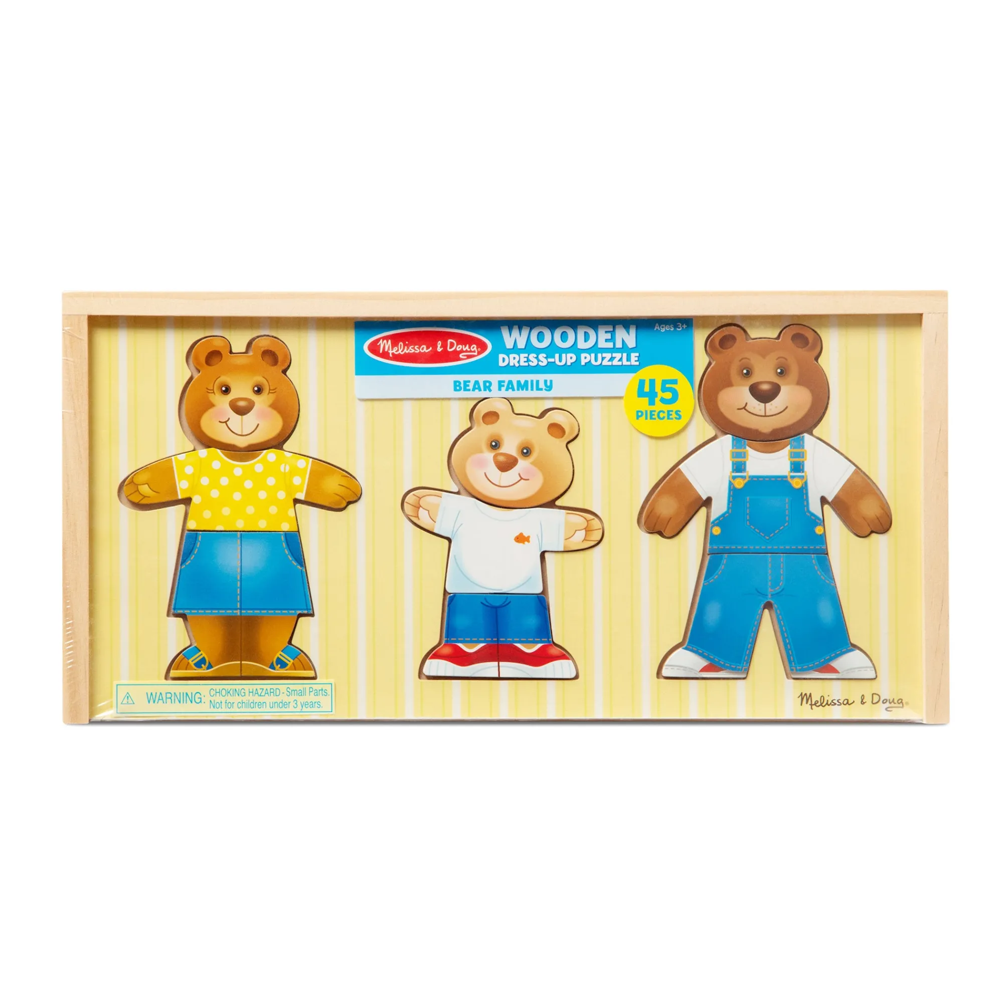 Bear Family Dress-Up Puzzle - 45 Pieces>Melissa & Doug Discount