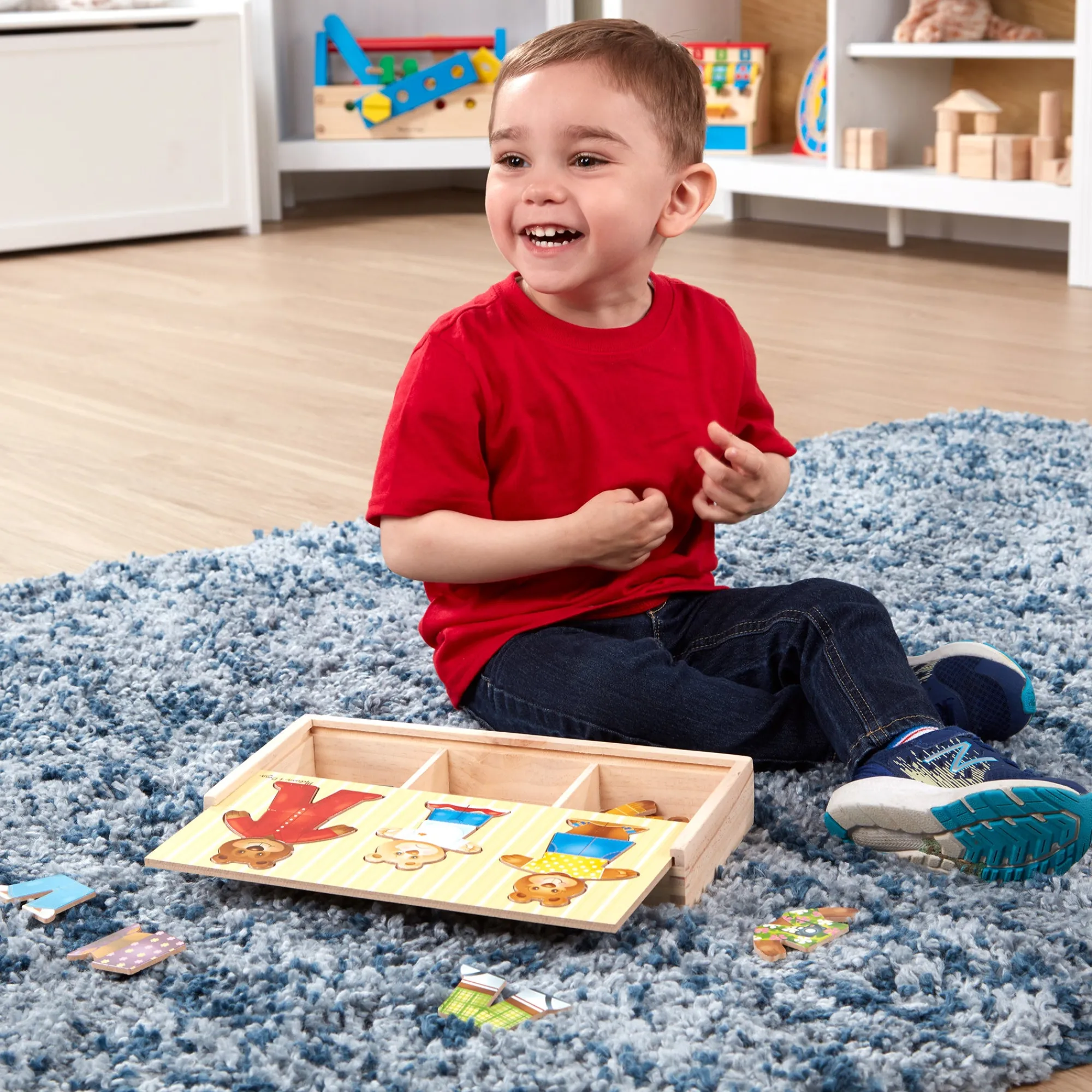 Bear Family Dress-Up Puzzle - 45 Pieces>Melissa & Doug Discount