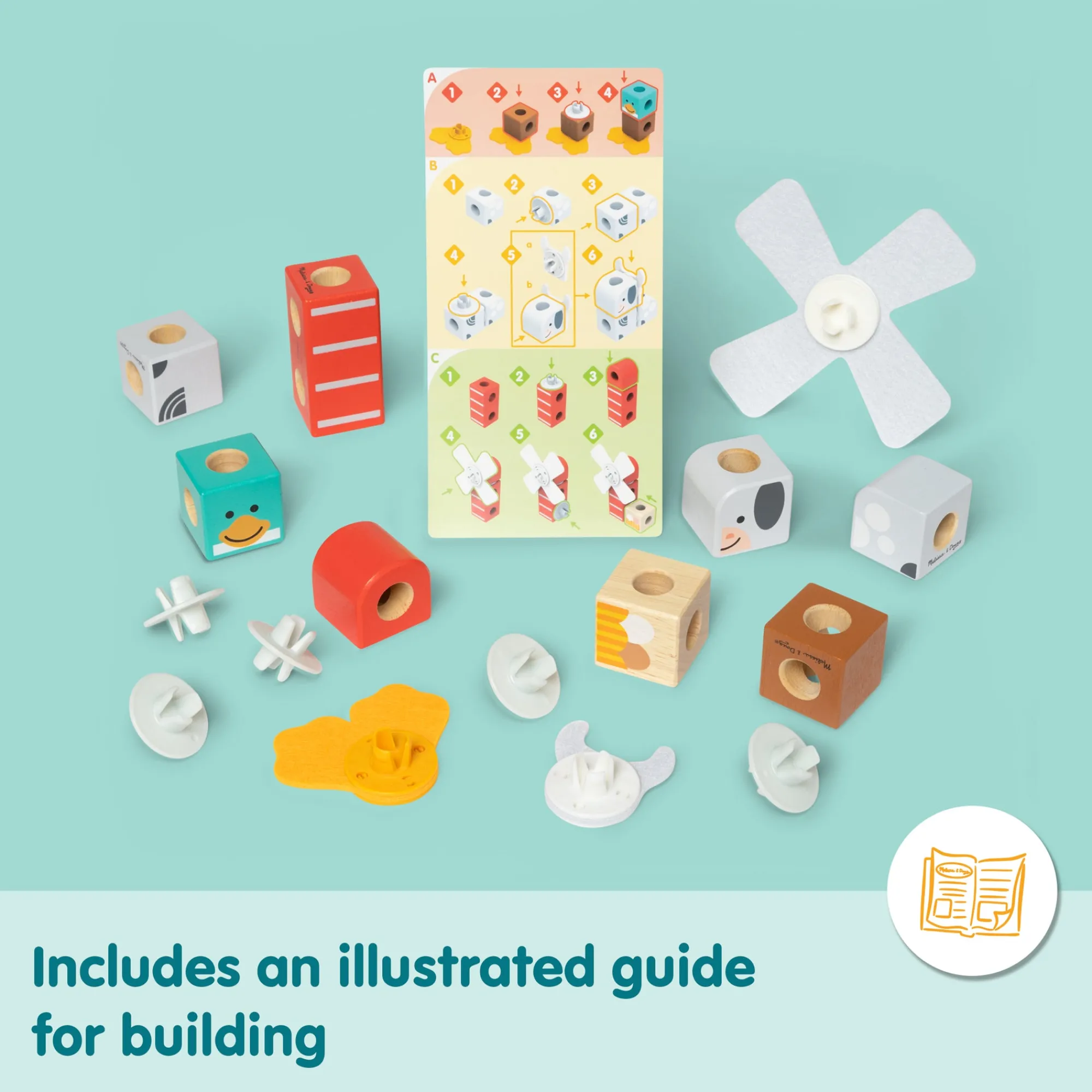 Blockables™ Farm Friends Play Set>Melissa & Doug Clearance