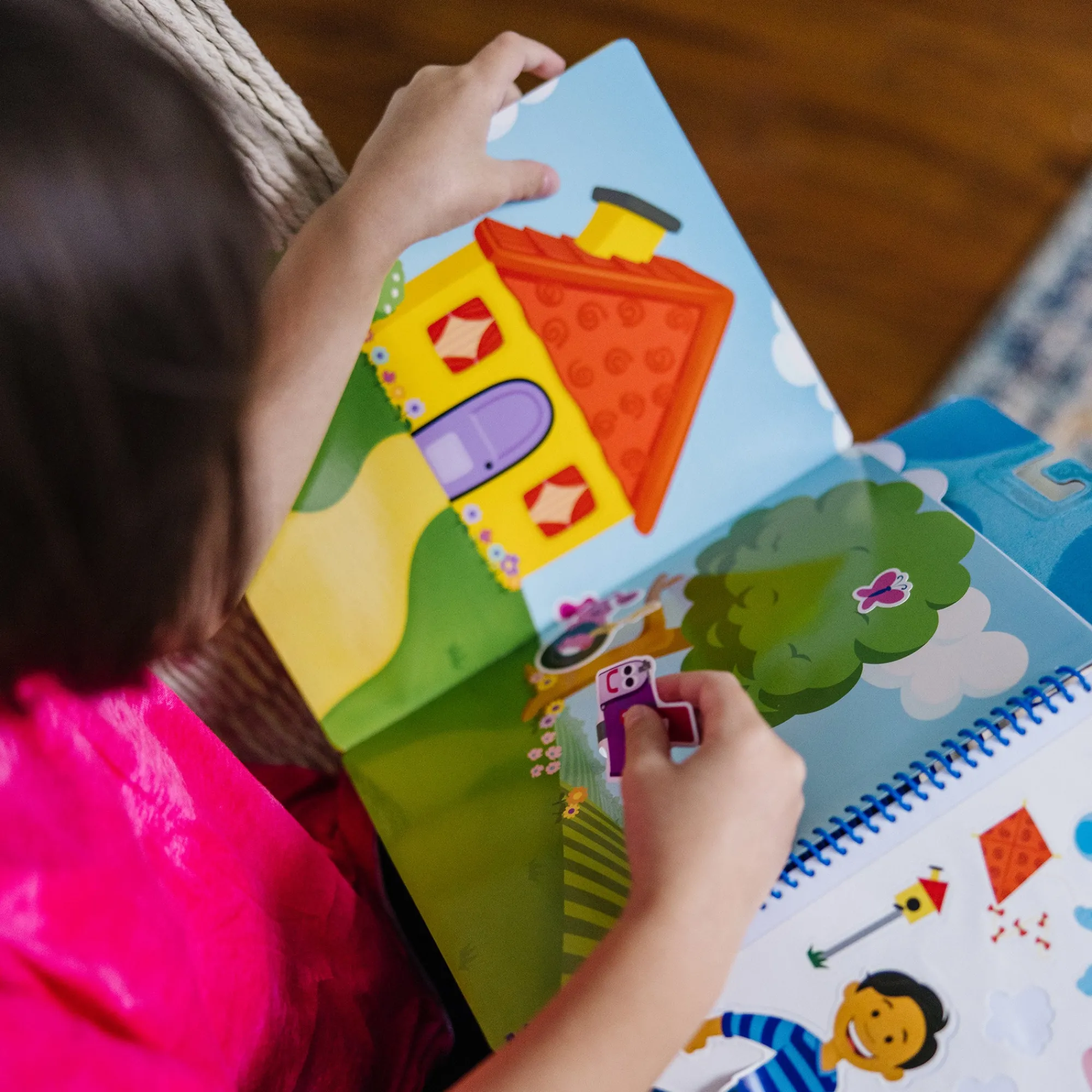 Blue's Clues & You! Restickable Stickers Pad - Places Blue Loves>Melissa & Doug Clearance