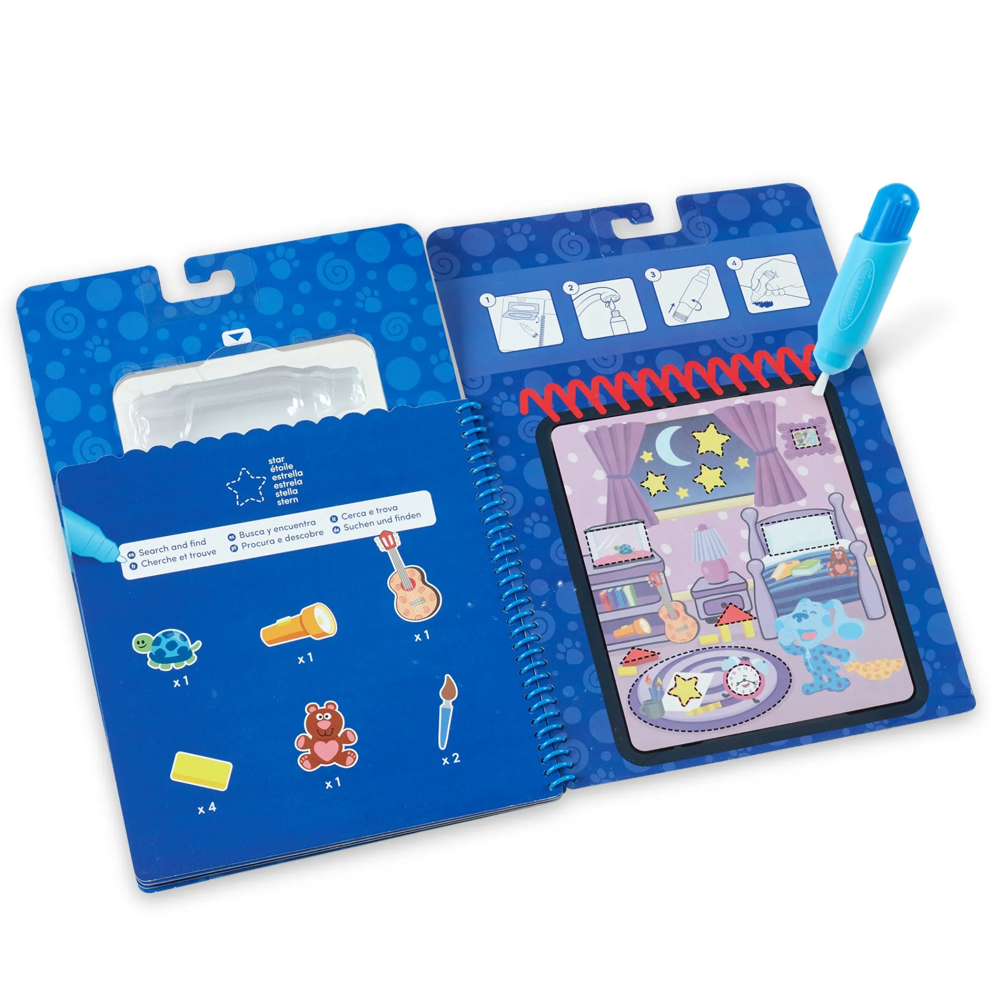 Blues Clues & You!™ Water WOW!® Water Reveal Activity Pad - Shapes>Melissa & Doug New