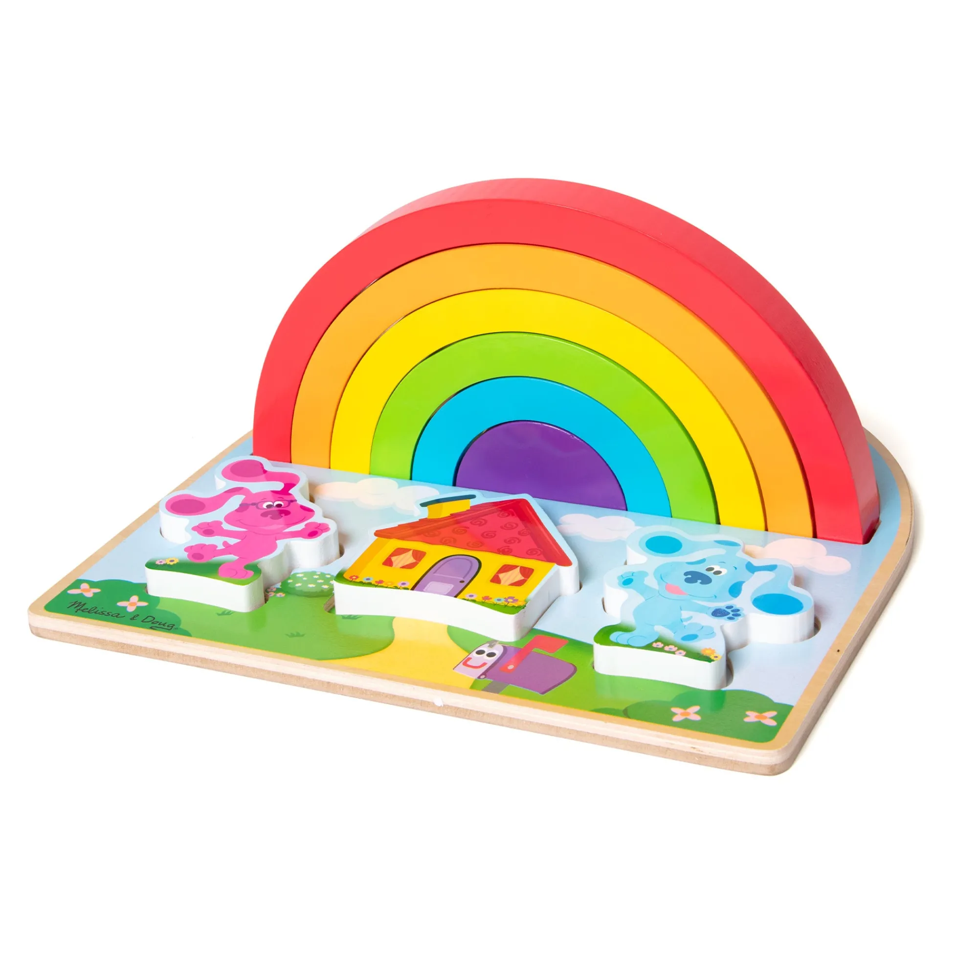Blue's Clues & You! Wooden Rainbow Stacking Puzzle - 9 Pieces>Melissa & Doug New