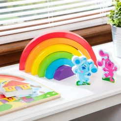 Blue's Clues & You! Wooden Rainbow Stacking Puzzle - 9 Pieces><noscript><img width=