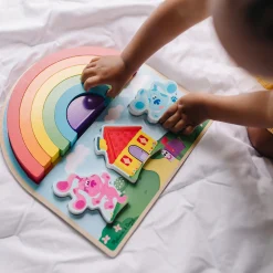 Blue's Clues & You! Wooden Rainbow Stacking Puzzle - 9 Pieces><noscript><img width=