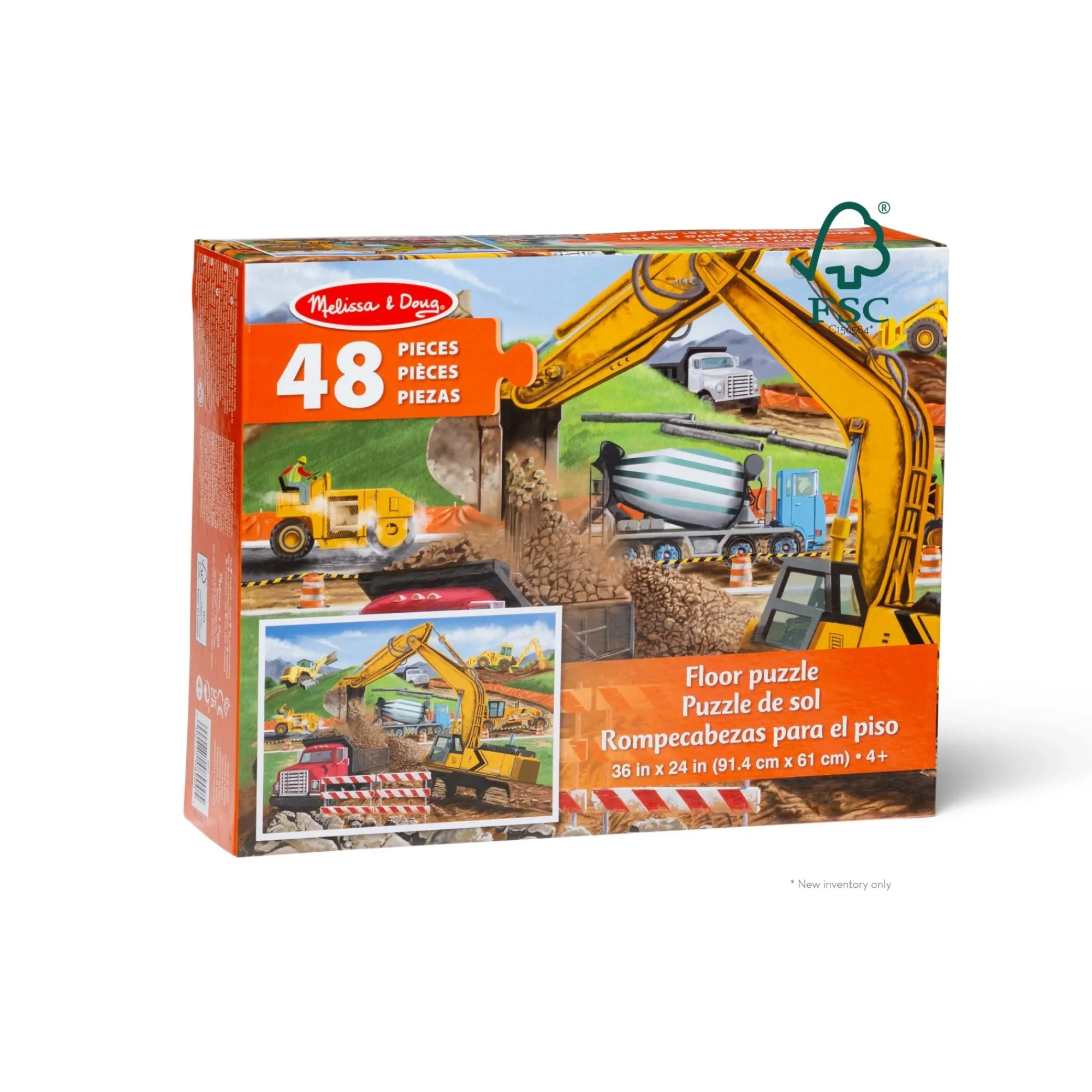 Building Site Floor Puzzle - 48 Pieces>Melissa & Doug Best