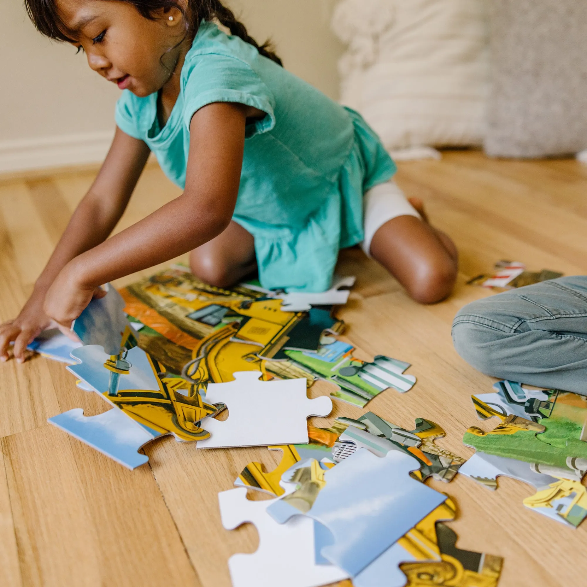 Building Site Floor Puzzle - 48 Pieces>Melissa & Doug Best