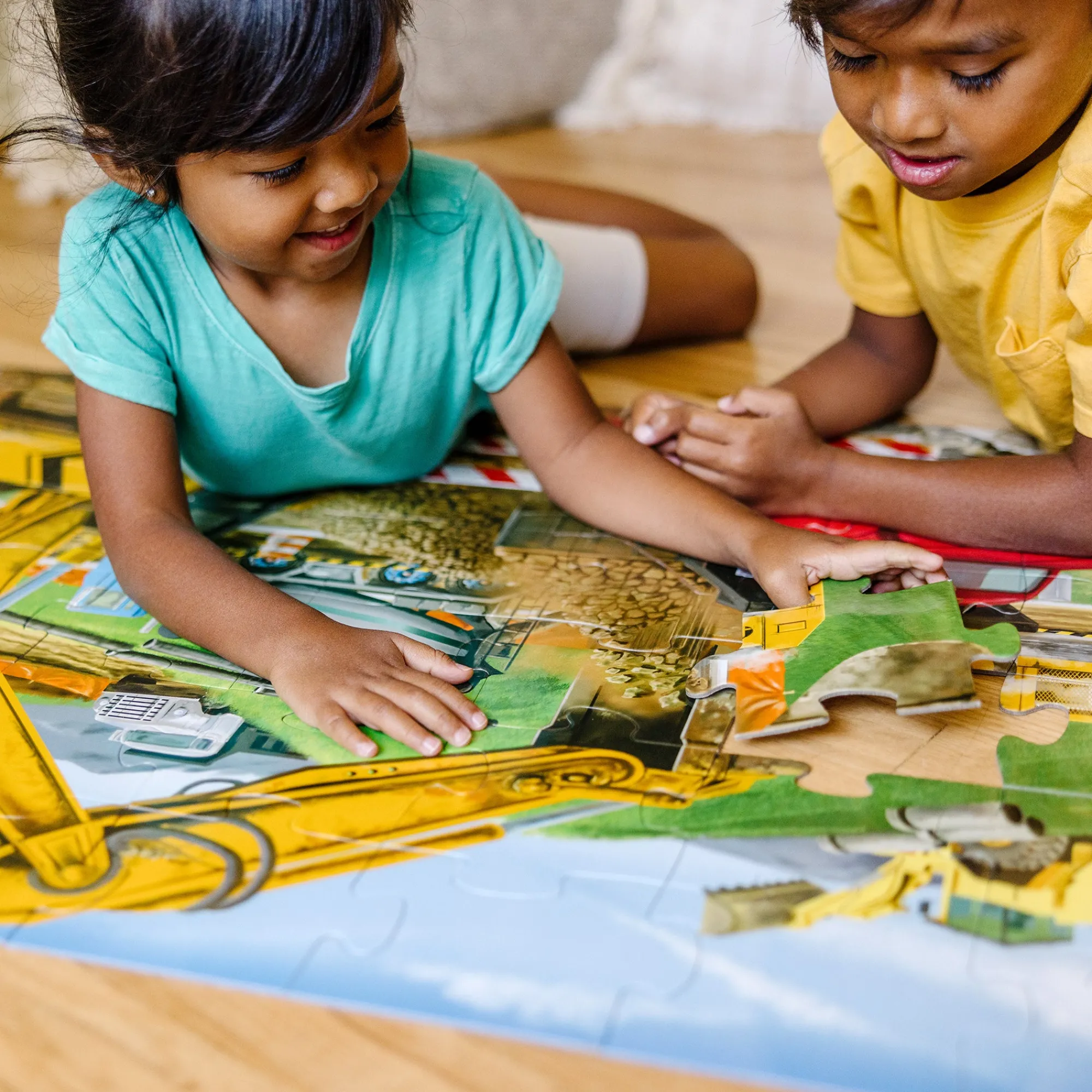 Building Site Floor Puzzle - 48 Pieces>Melissa & Doug Best