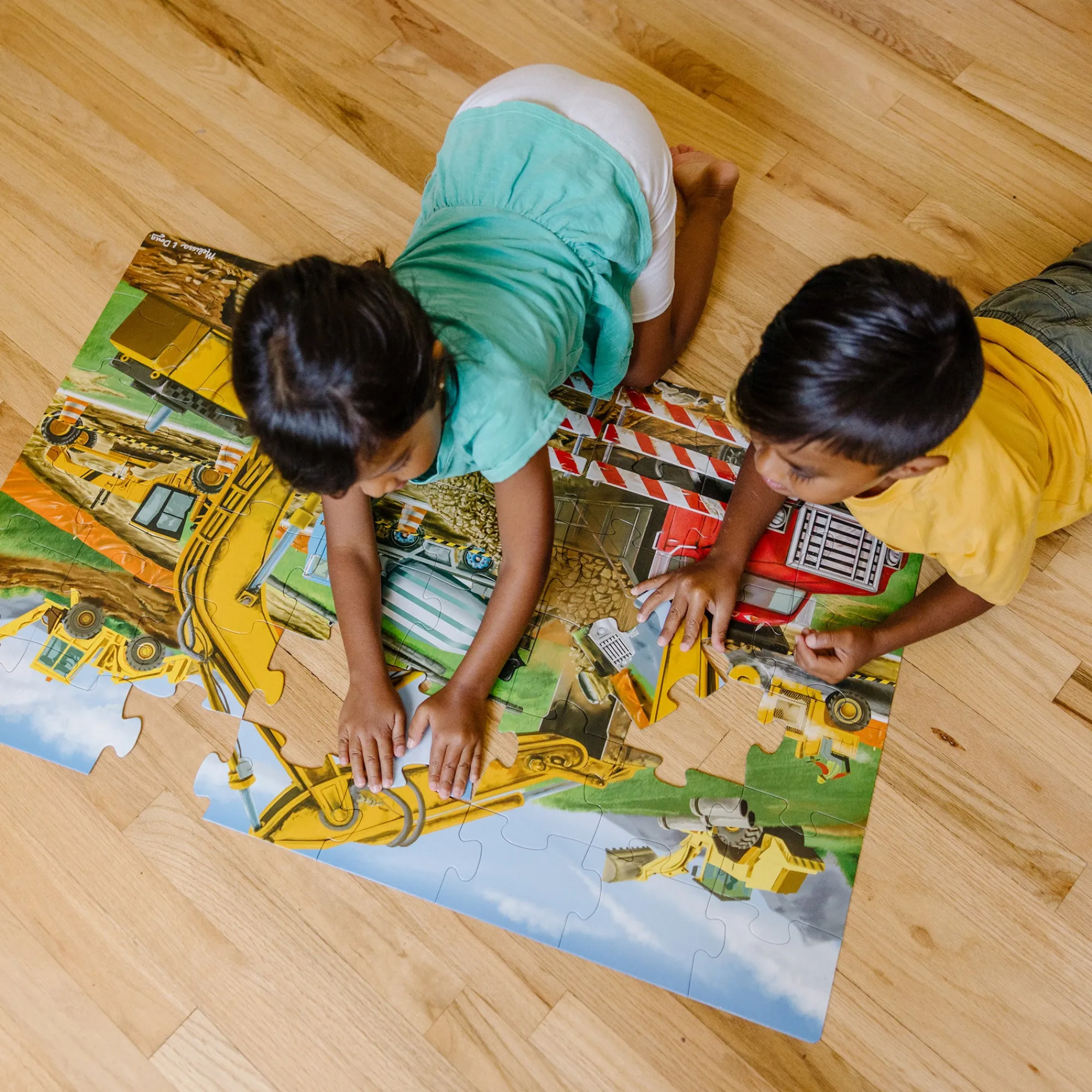 Building Site Floor Puzzle - 48 Pieces>Melissa & Doug Best