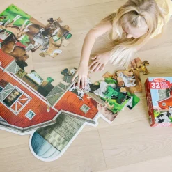 Busy Barn Shaped Floor Puzzle - 32 Pieces><noscript><img width=