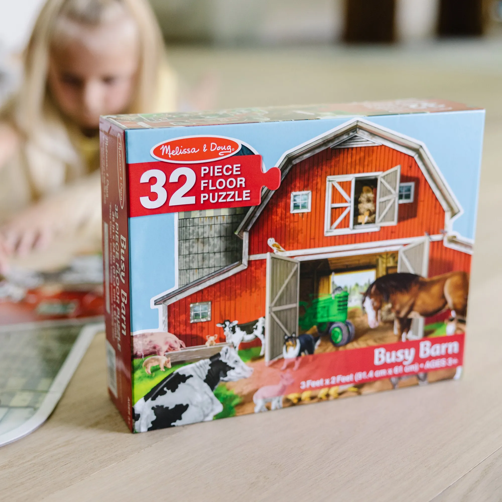 Busy Barn Shaped Floor Puzzle - 32 Pieces>Melissa & Doug Sale