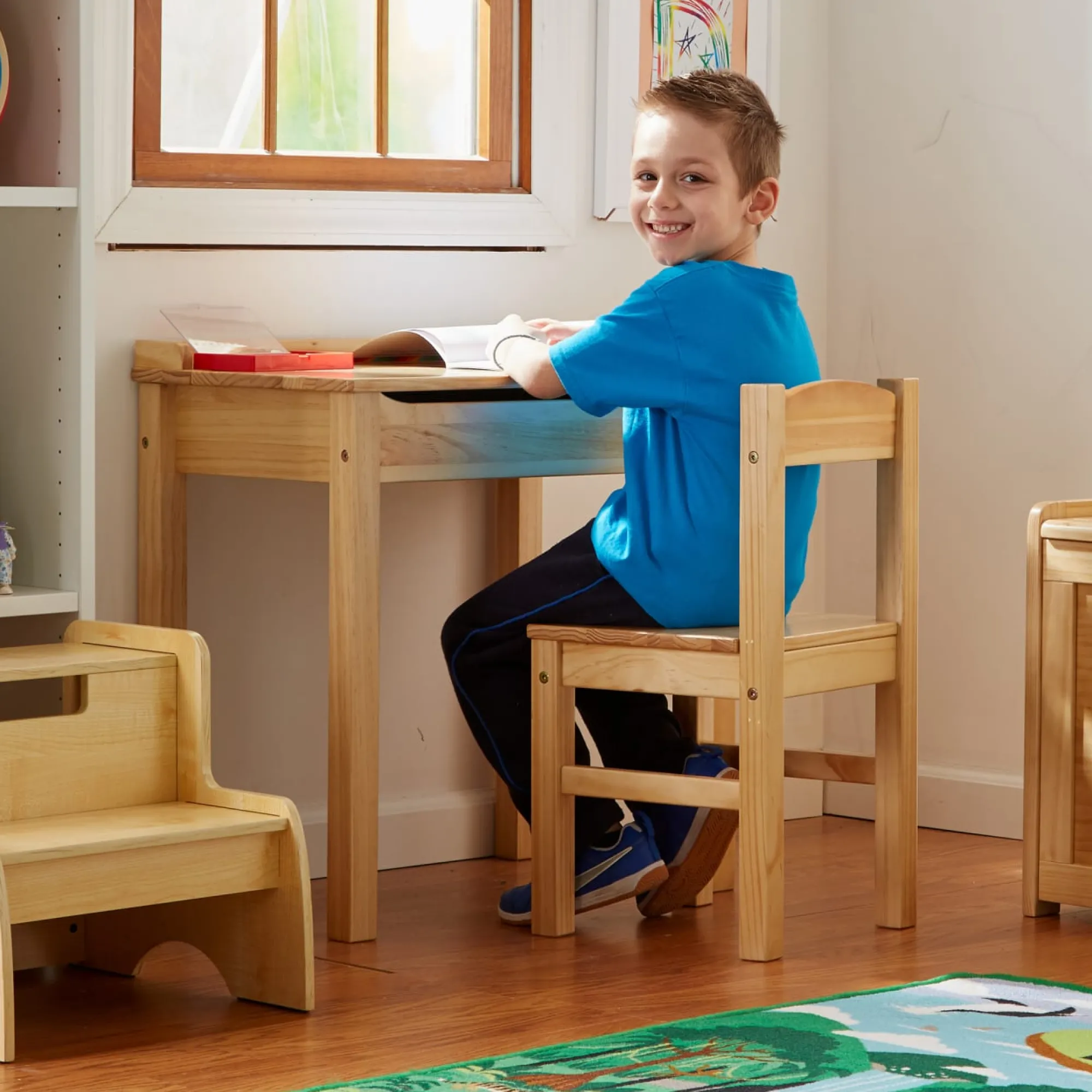 Child's Lift-Top Desk & Chair - Honey>Melissa & Doug Hot