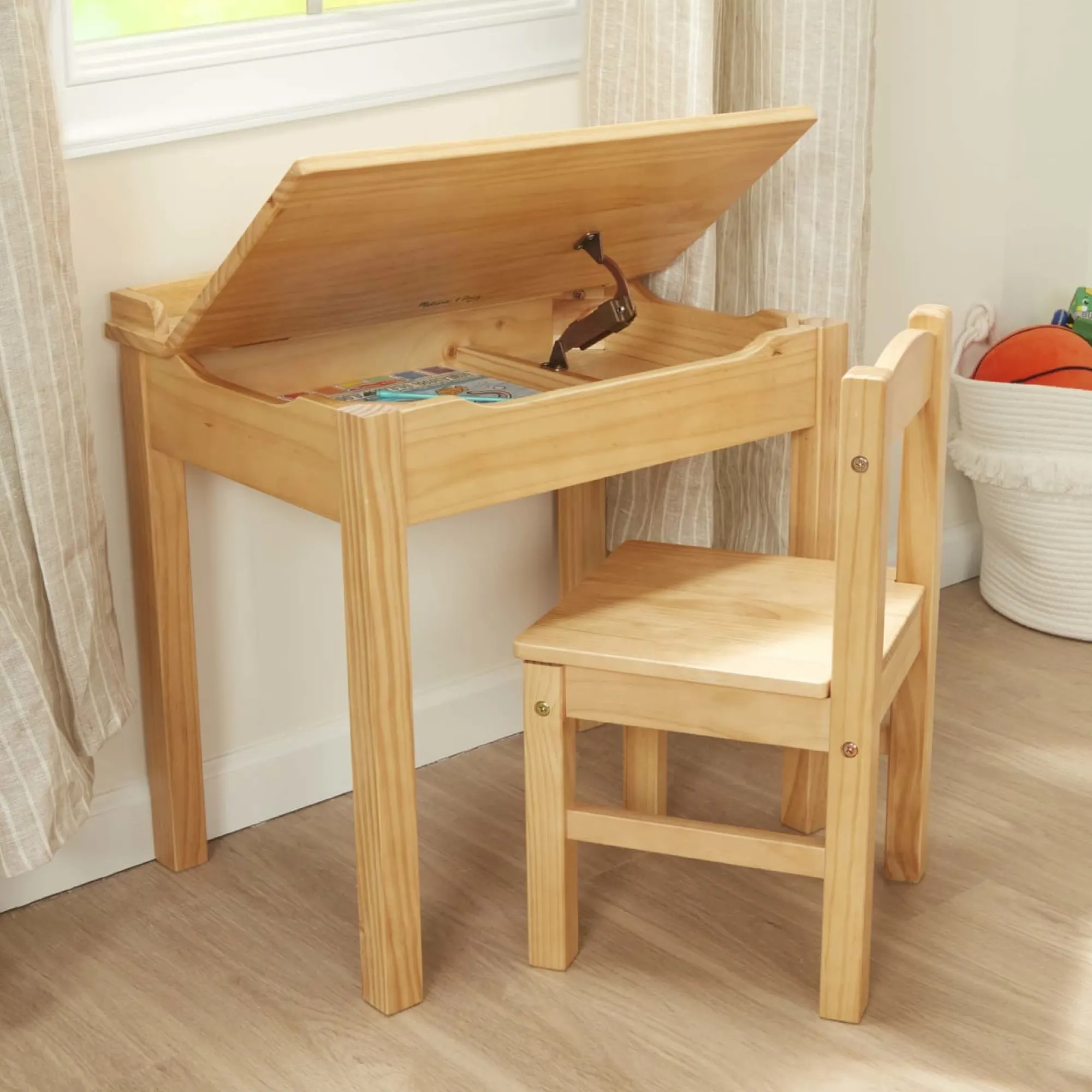 Child's Lift-Top Desk & Chair - Honey>Melissa & Doug Hot