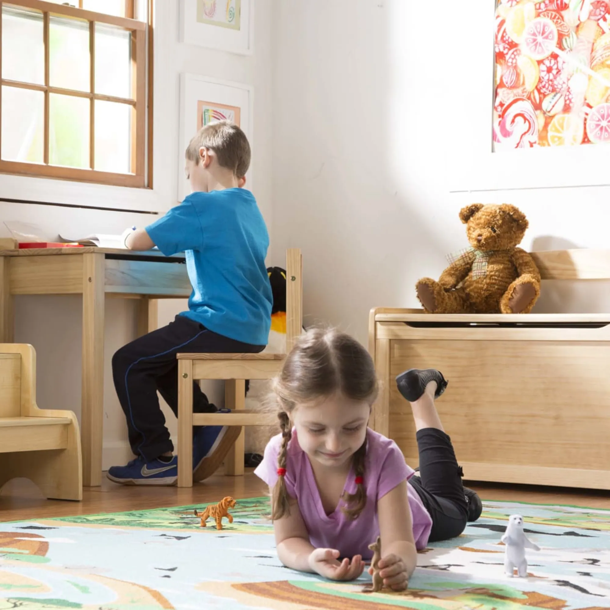 Child's Lift-Top Desk & Chair - Honey>Melissa & Doug Hot