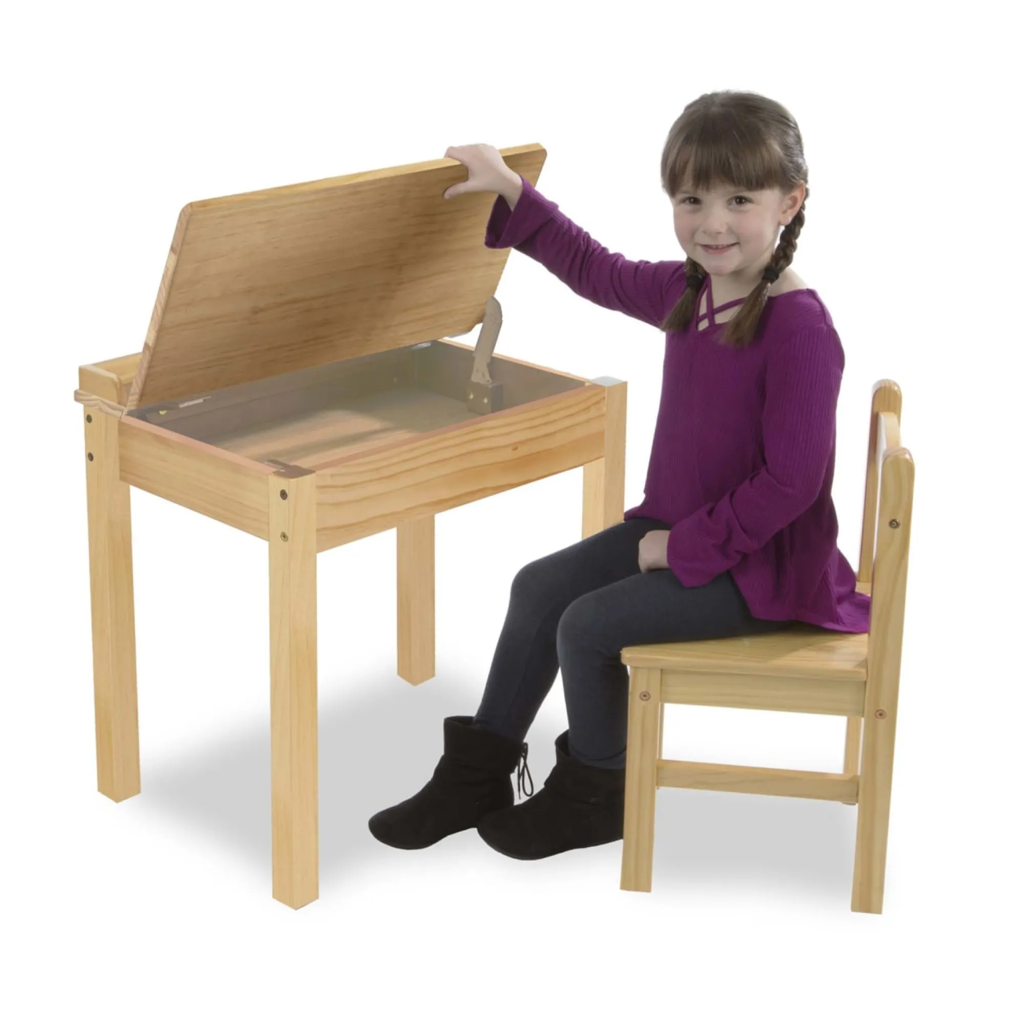 Child's Lift-Top Desk & Chair - Honey>Melissa & Doug Hot