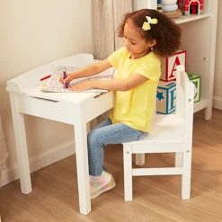 Child's Lift-Top Desk & Chair - White>Melissa & Doug Best