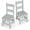 Child’s Wooden Chair Pair – Gray>Melissa & Doug Clearance
