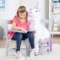 Child’s Wooden Chair Pair – Gray><noscript><img width=