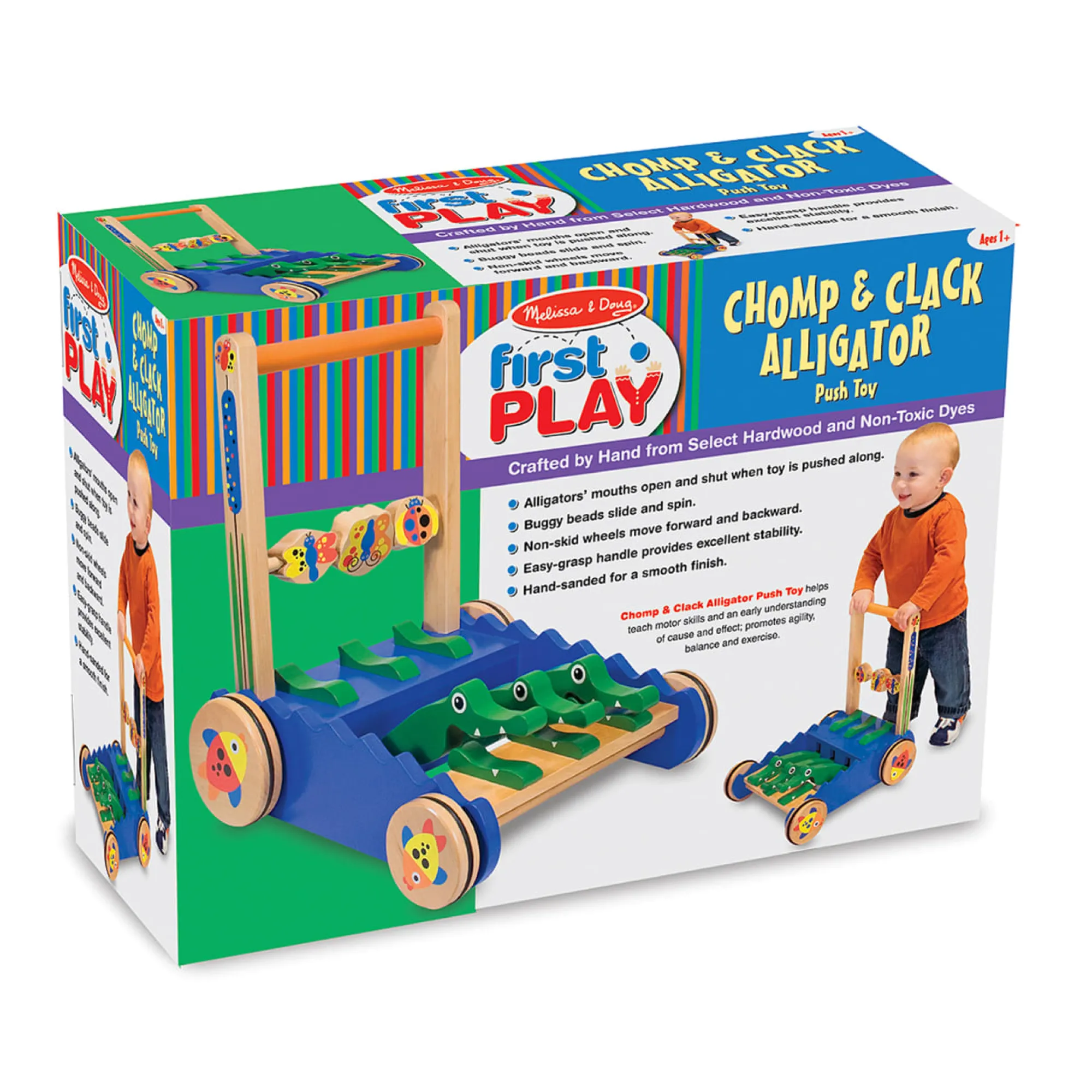 Chomp & Clack Alligator Push Toy>Melissa & Doug Outlet