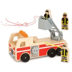 Classic Wooden Fire Truck Play Set><noscript><img width=