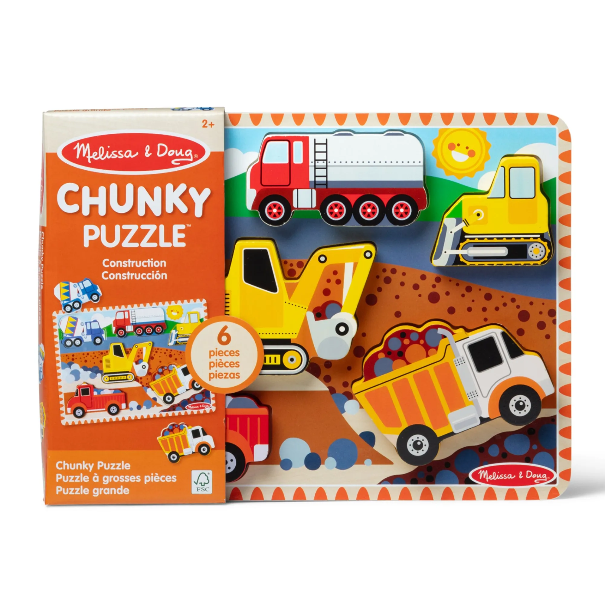 Construction Chunky Puzzle - 6 Pieces>Melissa & Doug Outlet