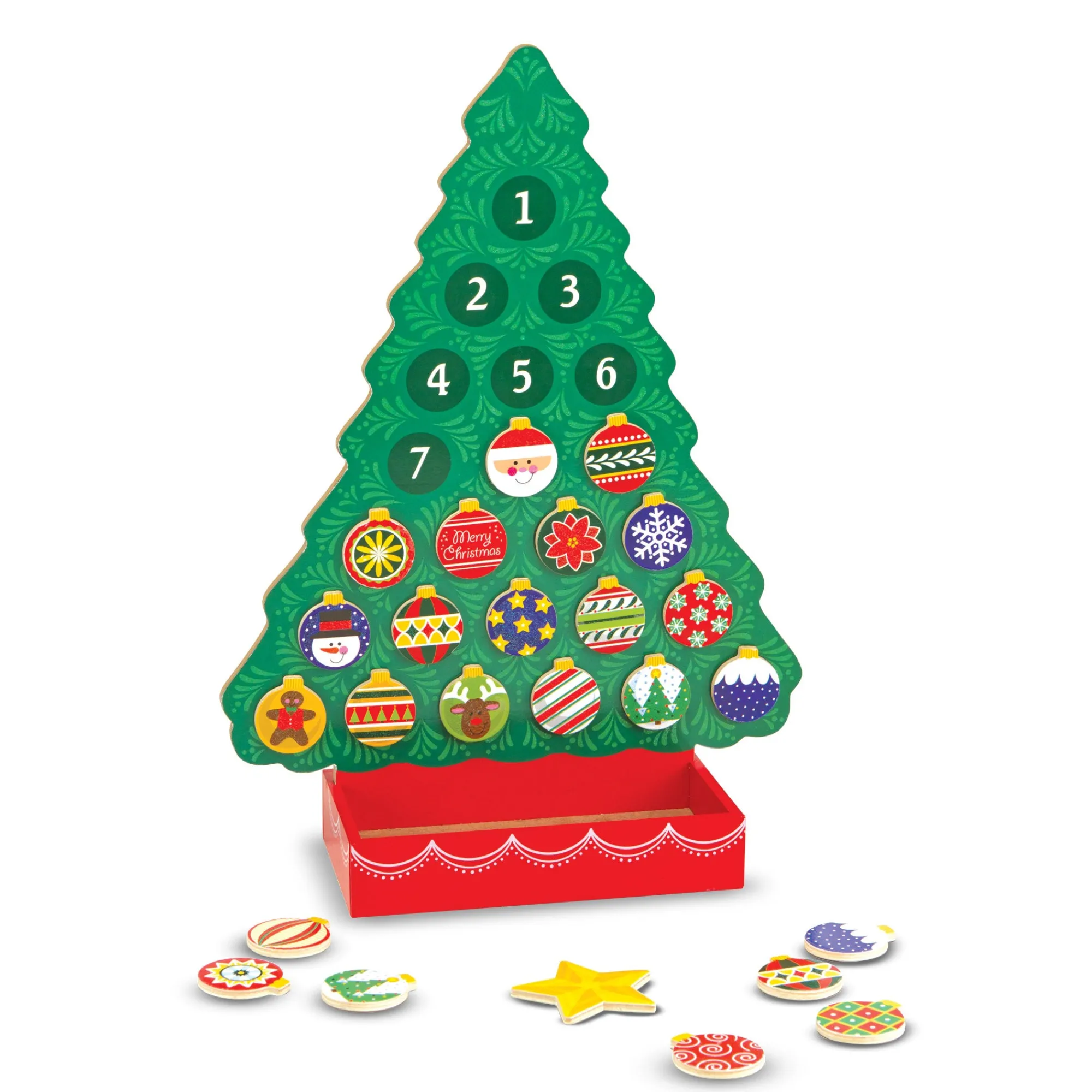 Countdown to Christmas Wooden Seasonal Calendar>Melissa & Doug Discount