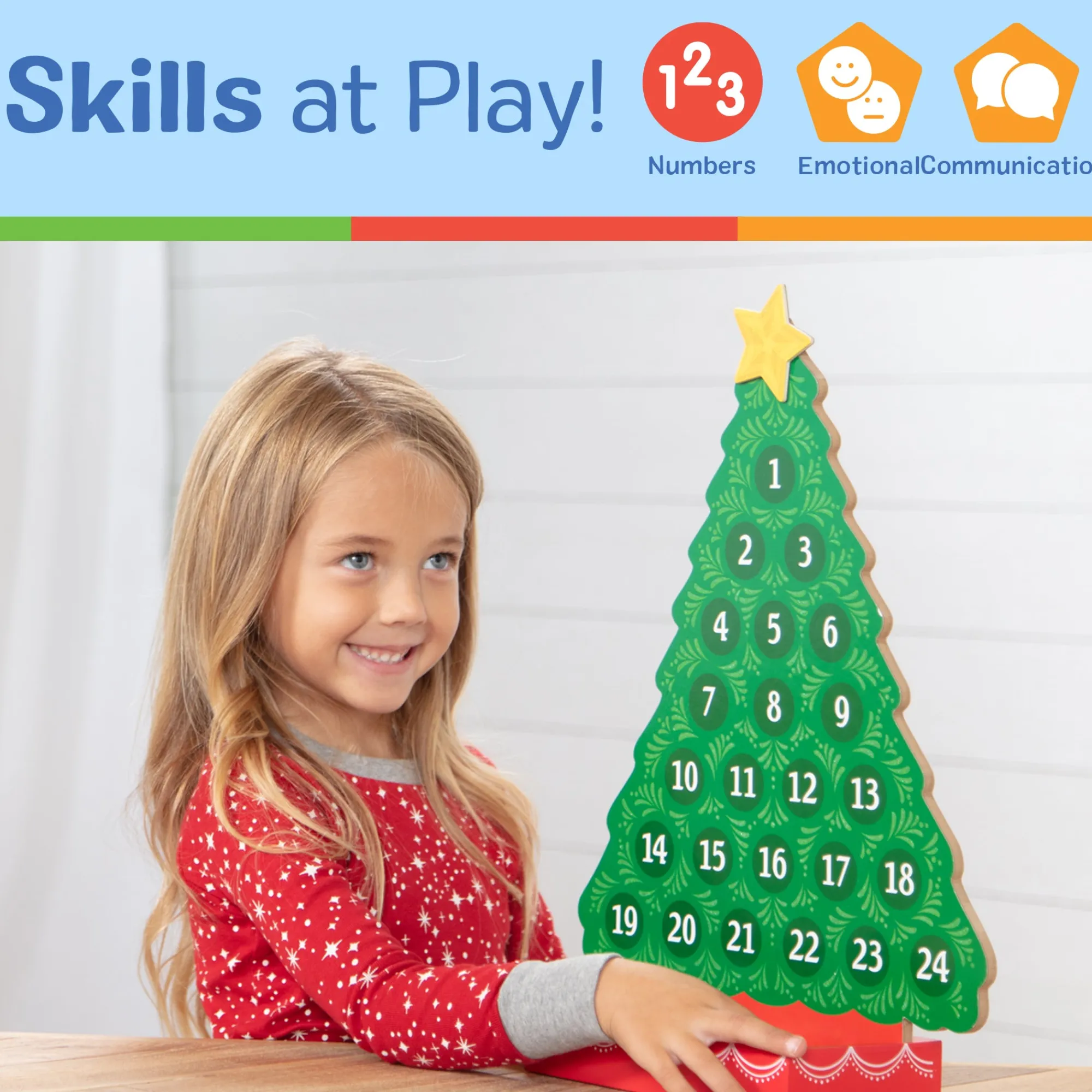 Countdown to Christmas Wooden Religious Advent Calendar>Melissa & Doug Outlet