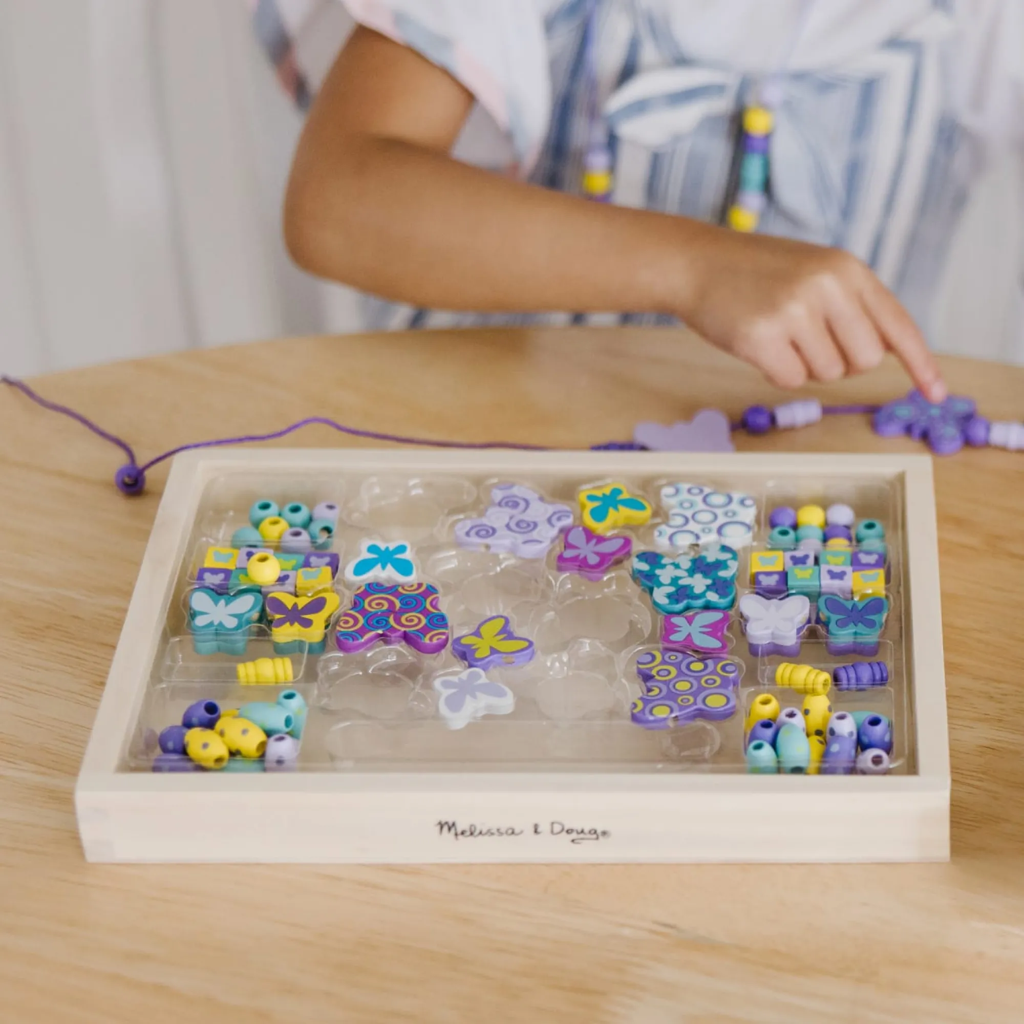 Created by Me! Butterfly Beads Wooden Bead Kit>Melissa & Doug Discount