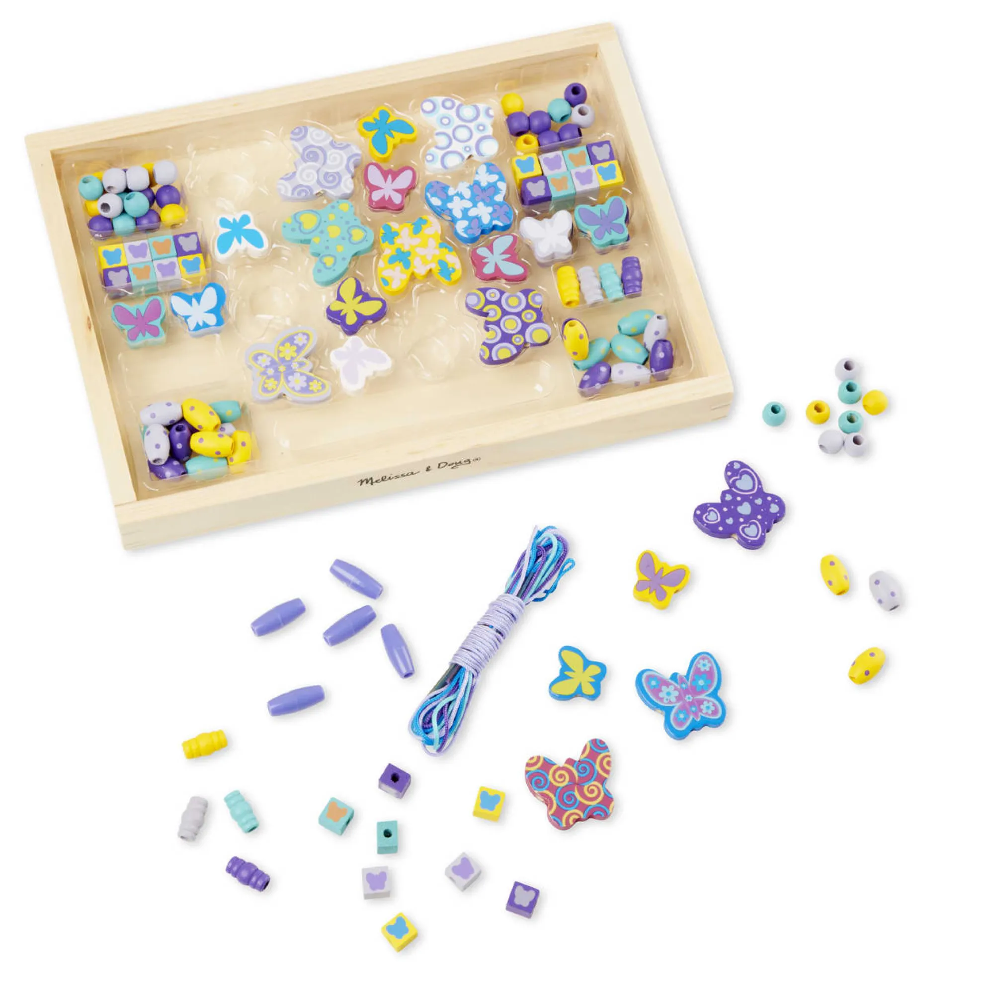 Created by Me! Butterfly Beads Wooden Bead Kit>Melissa & Doug Discount