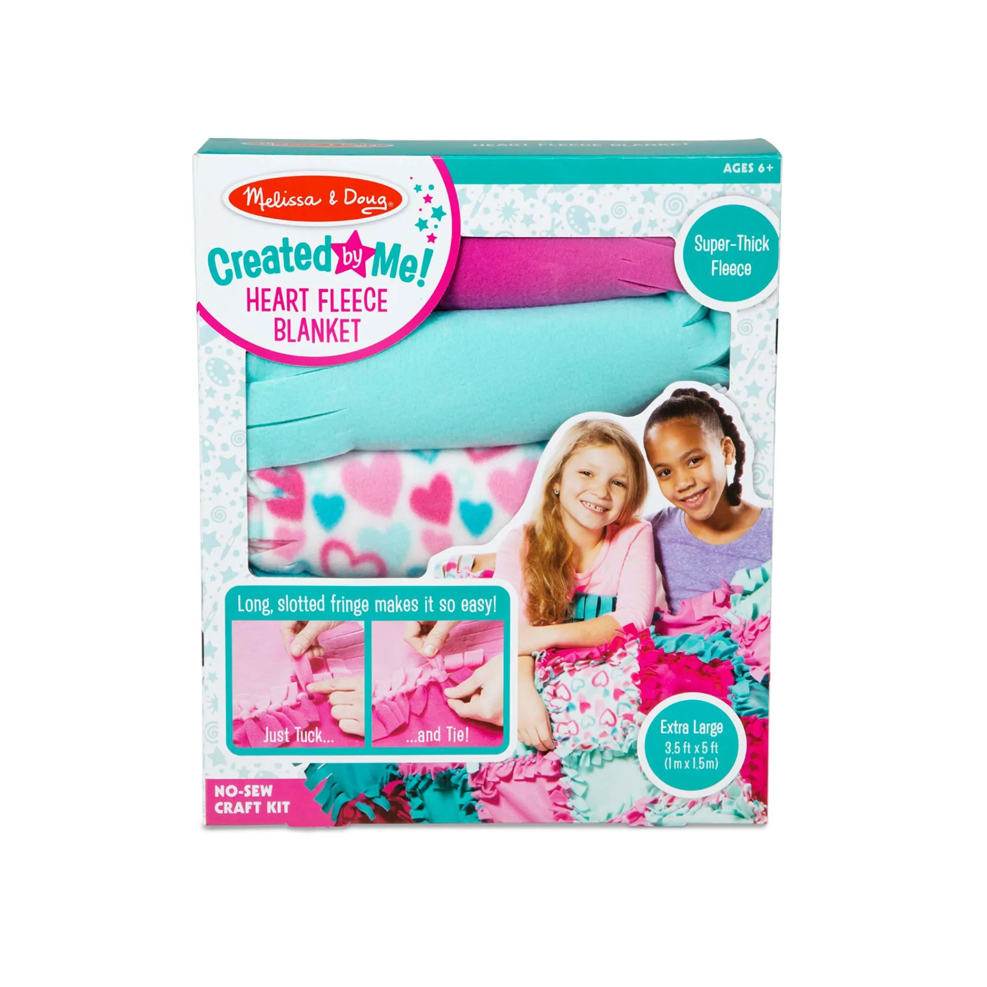 Created by Me!™ Heart Fleece Blanket No-Sew Craft Kit>Melissa & Doug Clearance