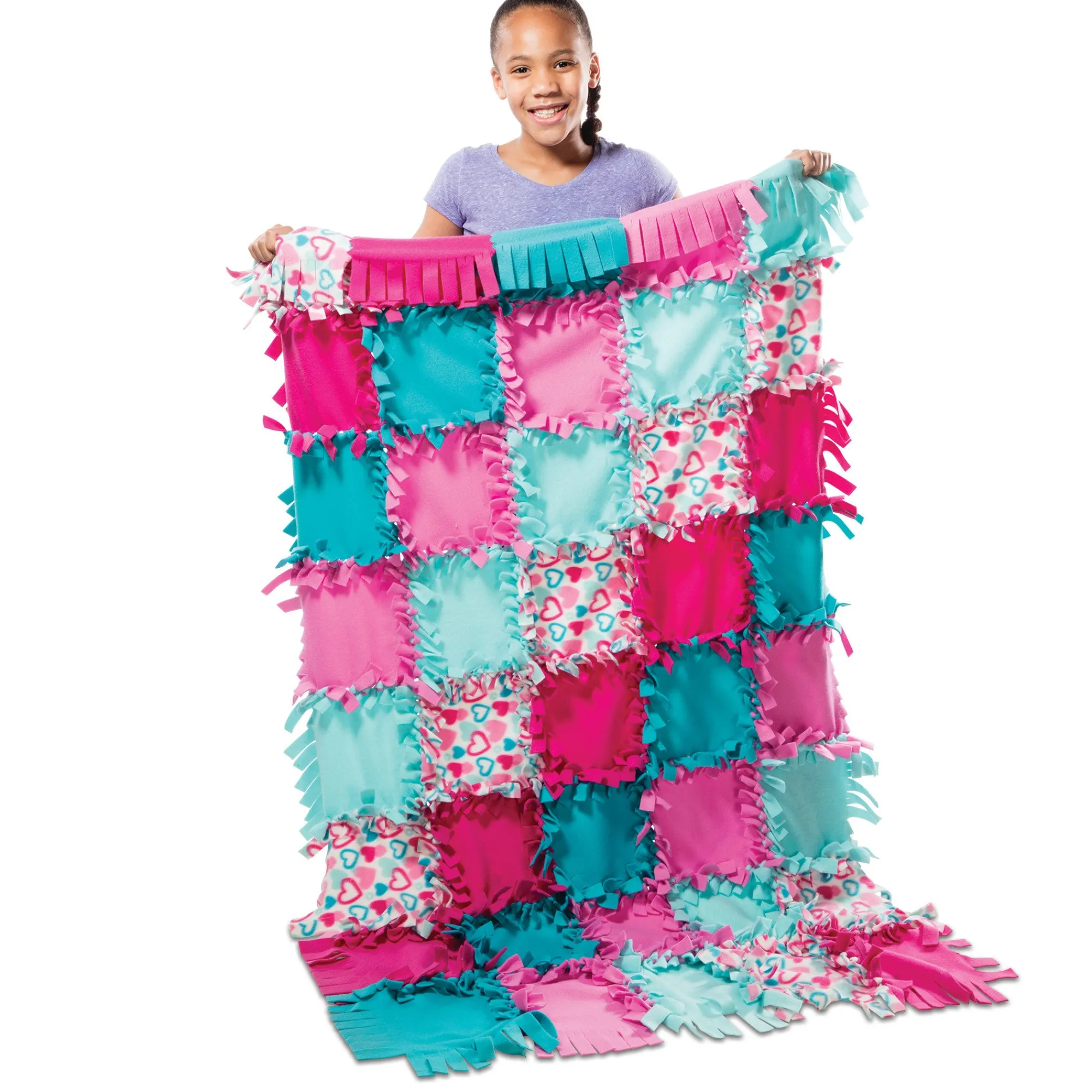 Created by Me!™ Heart Fleece Blanket No-Sew Craft Kit>Melissa & Doug Clearance
