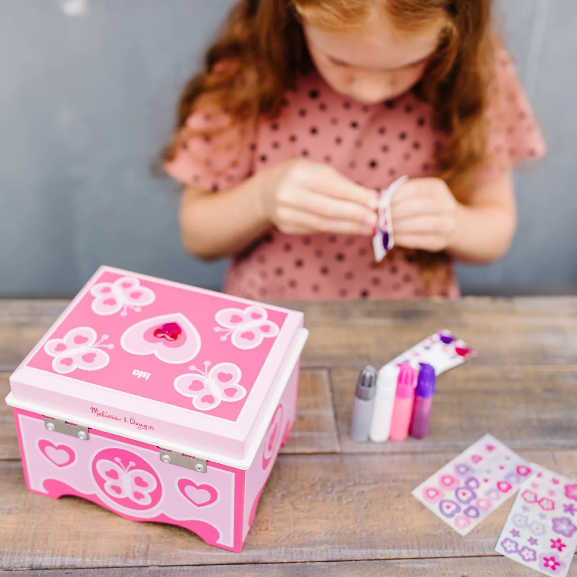 Created by Me! Jewelry Box Wooden Craft Kit>Melissa & Doug Outlet