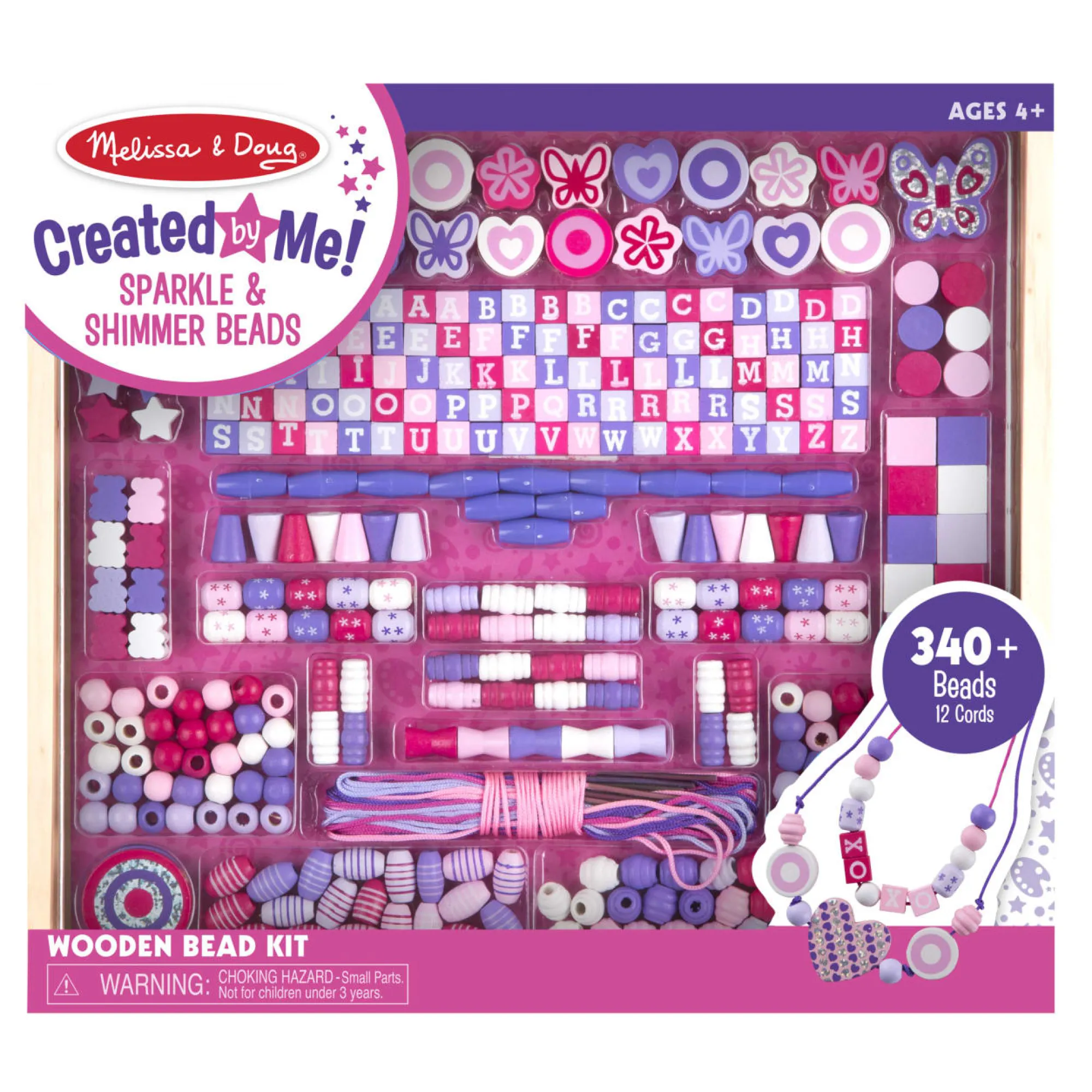 Created by Me! Sparkle & Shimmer Beads Wooden Bead Kit>Melissa & Doug
