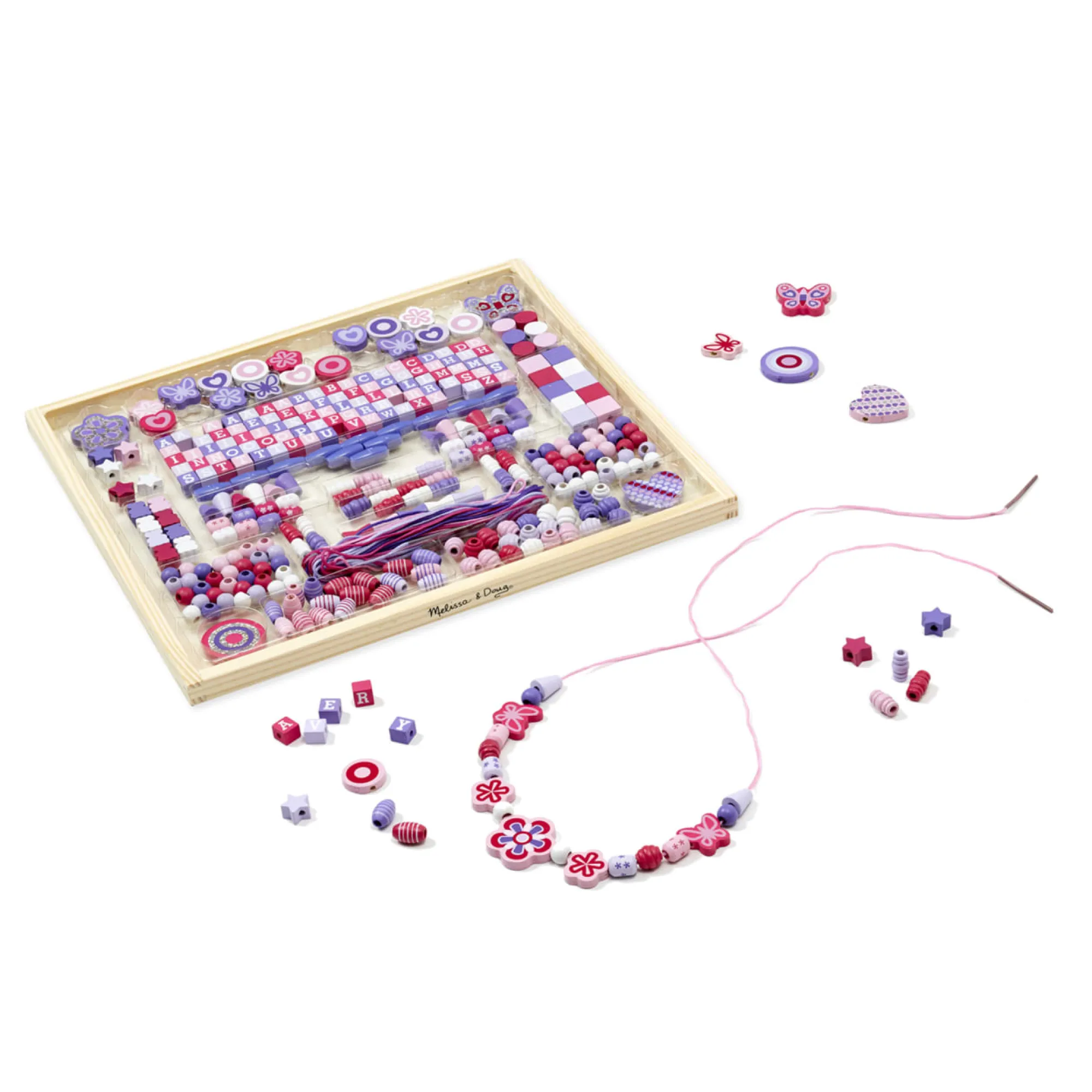 Created by Me! Sparkle & Shimmer Beads Wooden Bead Kit>Melissa & Doug