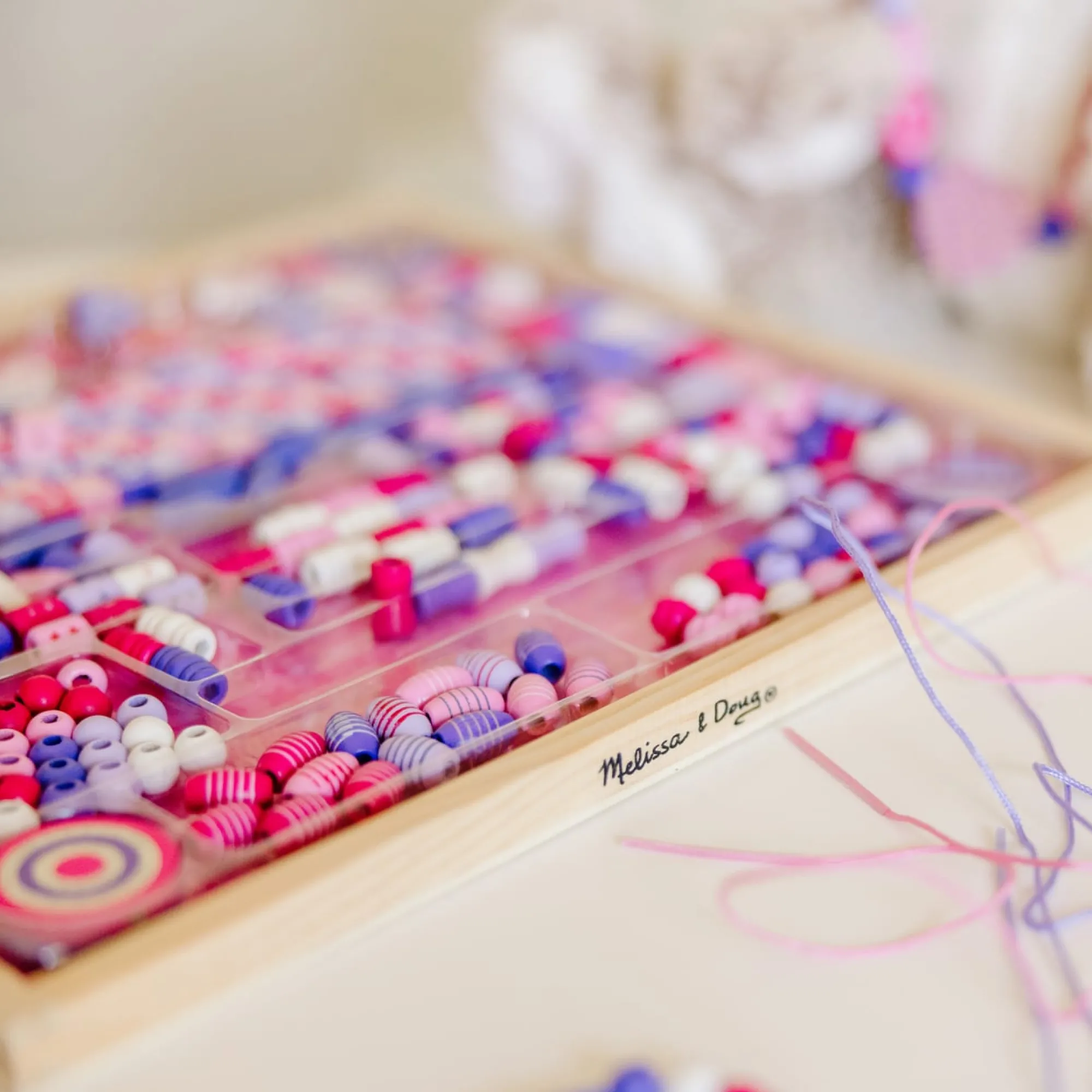 Created by Me! Sparkle & Shimmer Beads Wooden Bead Kit>Melissa & Doug