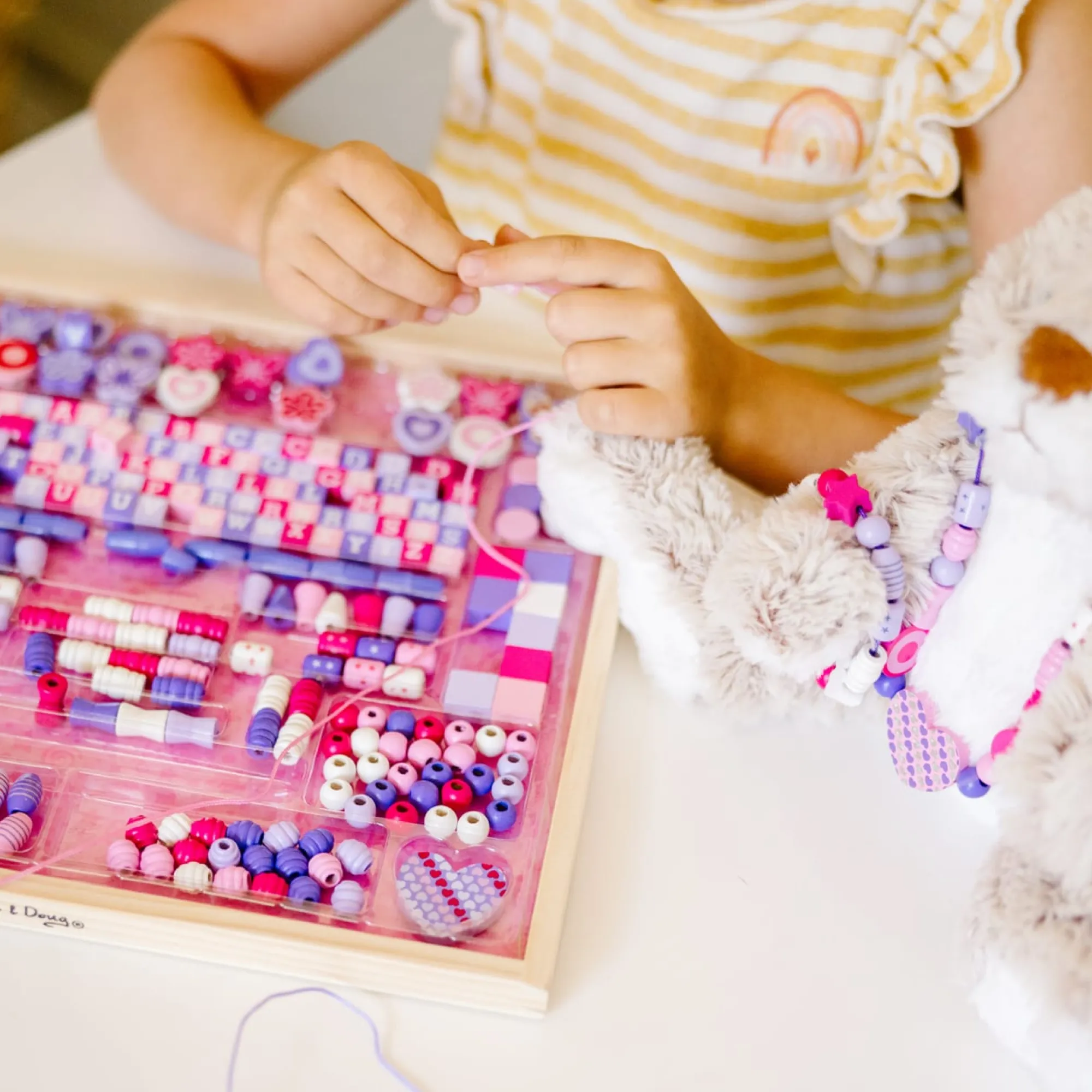Created by Me! Sparkle & Shimmer Beads Wooden Bead Kit>Melissa & Doug